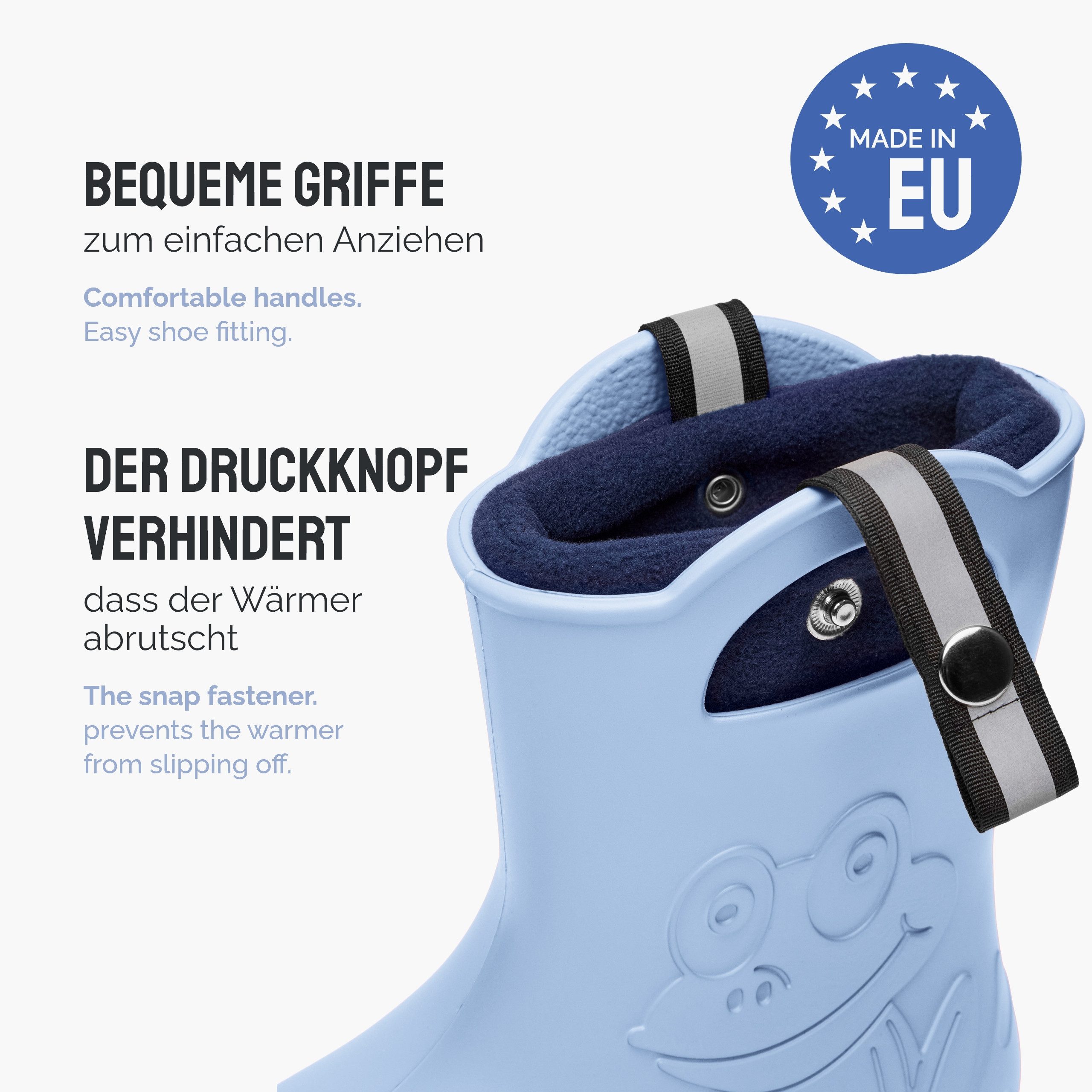 Ladeheid Kinder Federleichte Gummistiefel Thermo mit Fütterung LA-CA-Frog245 Gummistiefel – Bild 4 von 5