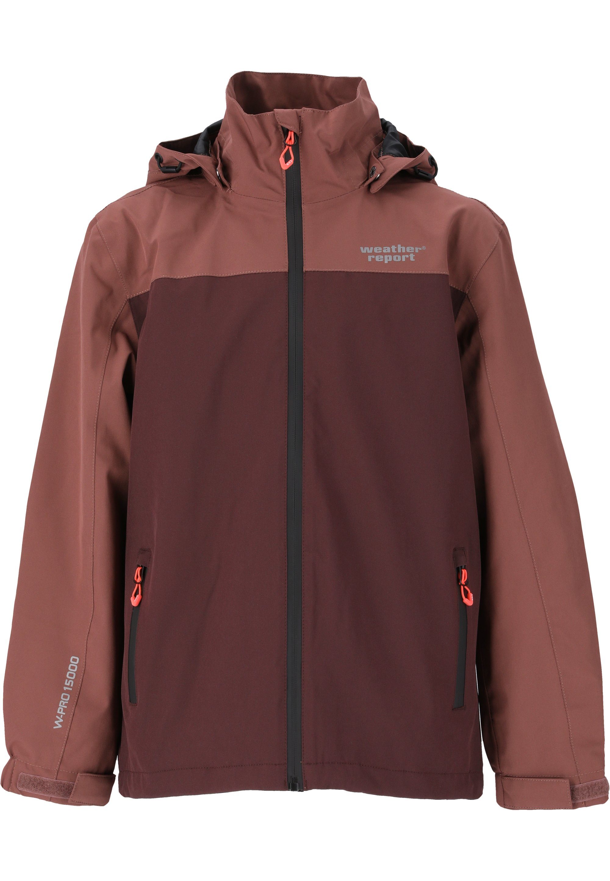 WEATHER REPORT Outdoorjacke Borise Jr. wasserdichter Ausstattung mit