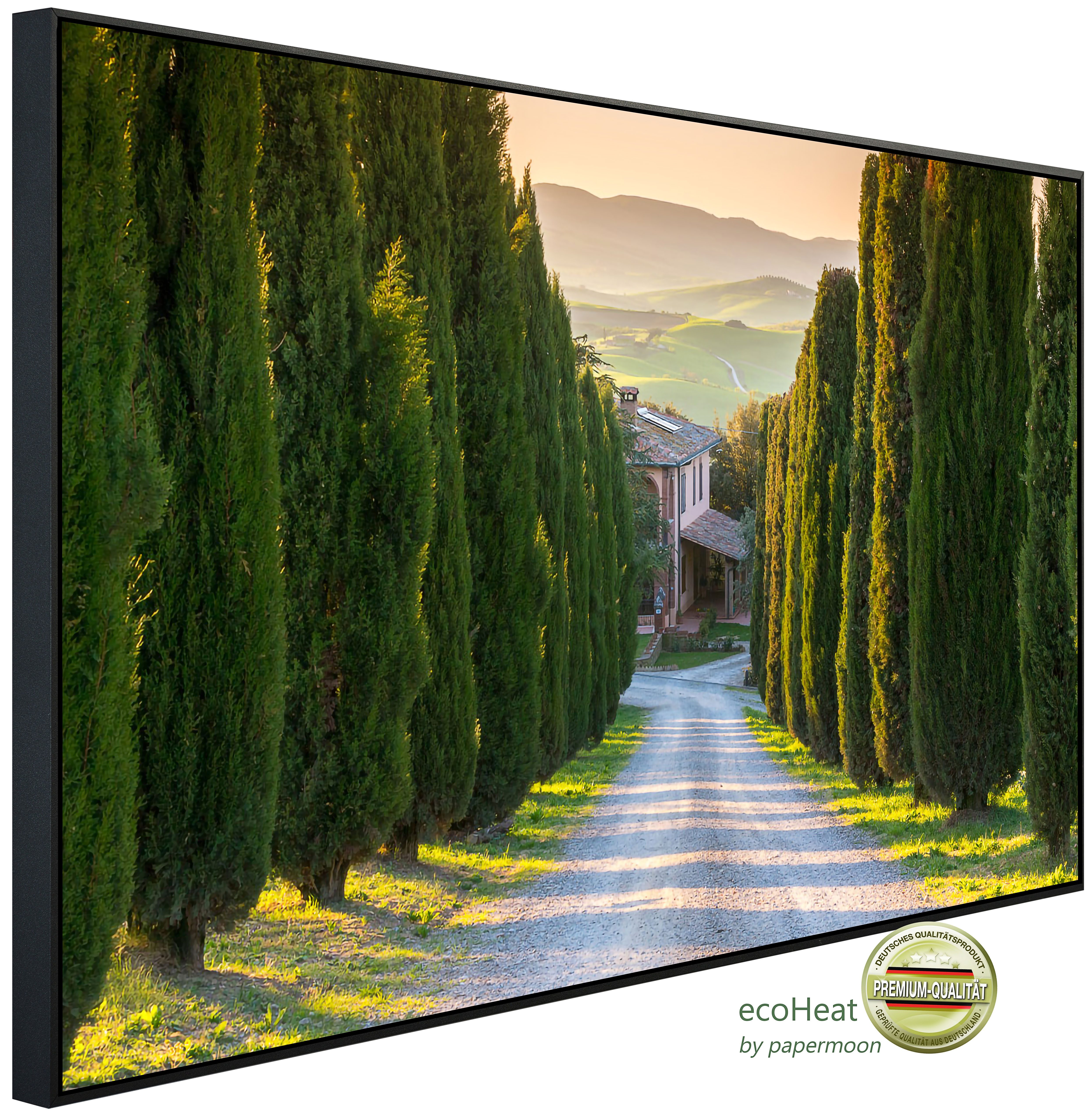 Papermoon Infrarotheizung INFRAROT-BILD-HEIZUNG, Feldweg, TÜV-Rheinland/GS zertifiziert, angenehme Strahlungswärme