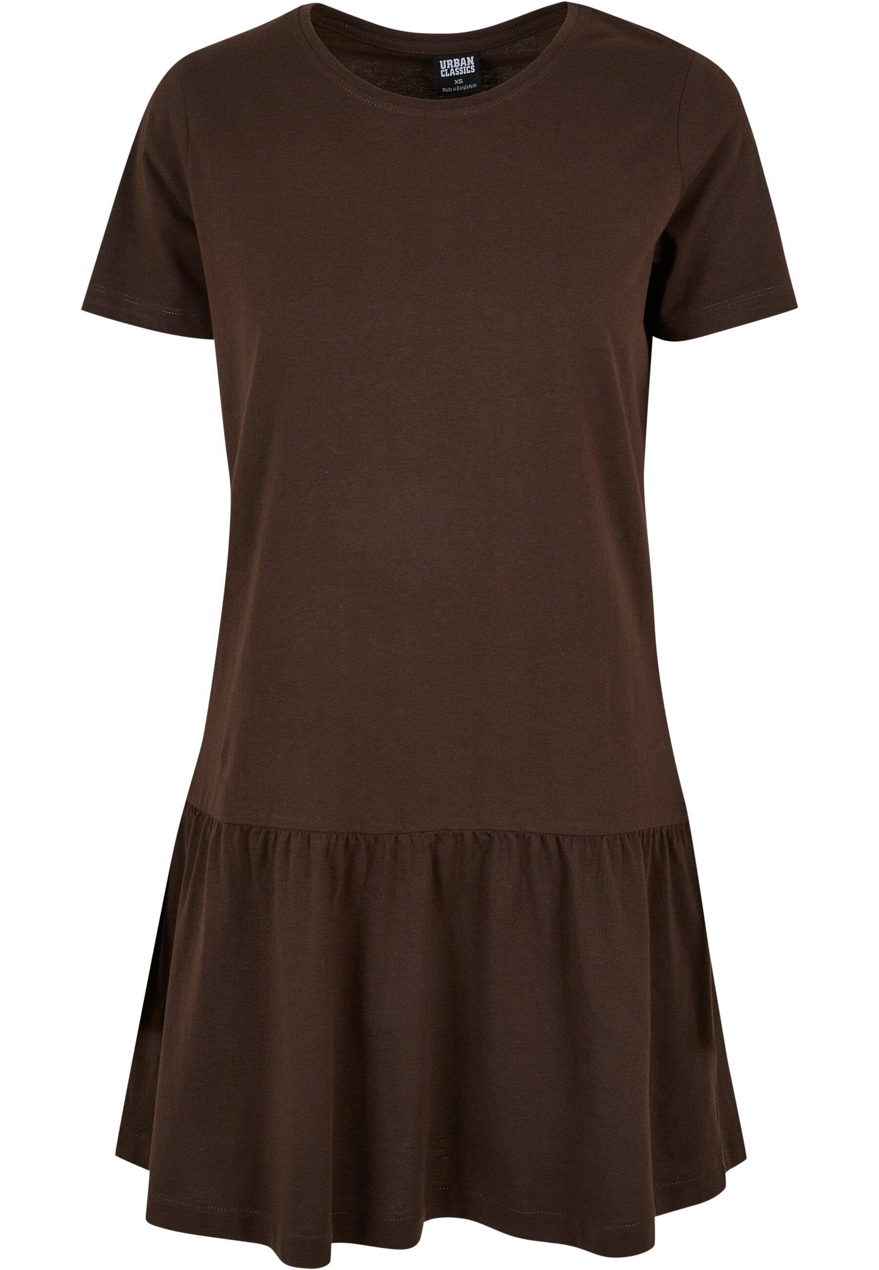 Ladies CLASSICS brown Tee (1-tlg) Valance Damen URBAN Dress Stillkleid