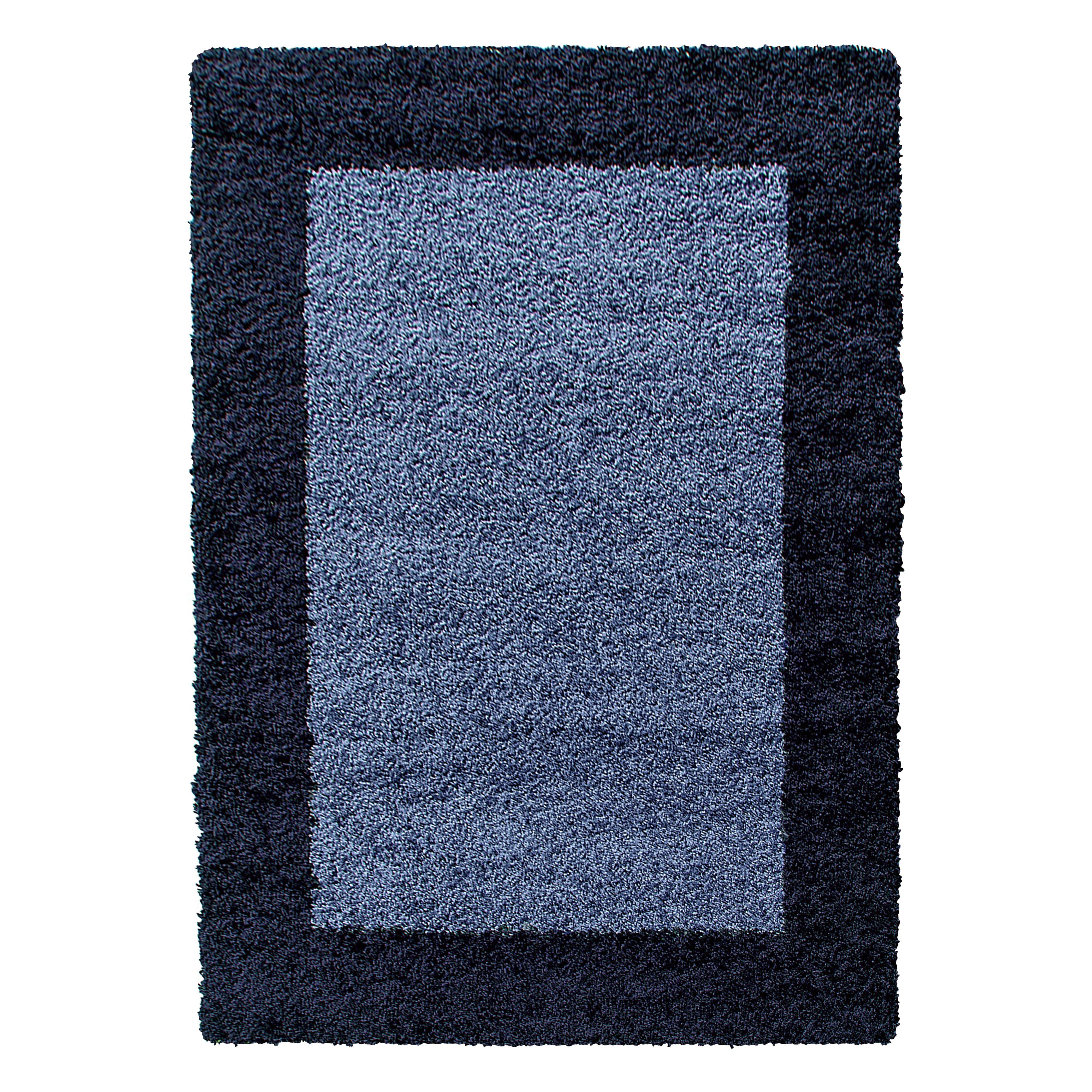Stilvoll Günstig Hochflor-Teppich Teppich für den Flur oder Küche Bordüre Design, Läufer, Höhe: 30 mm