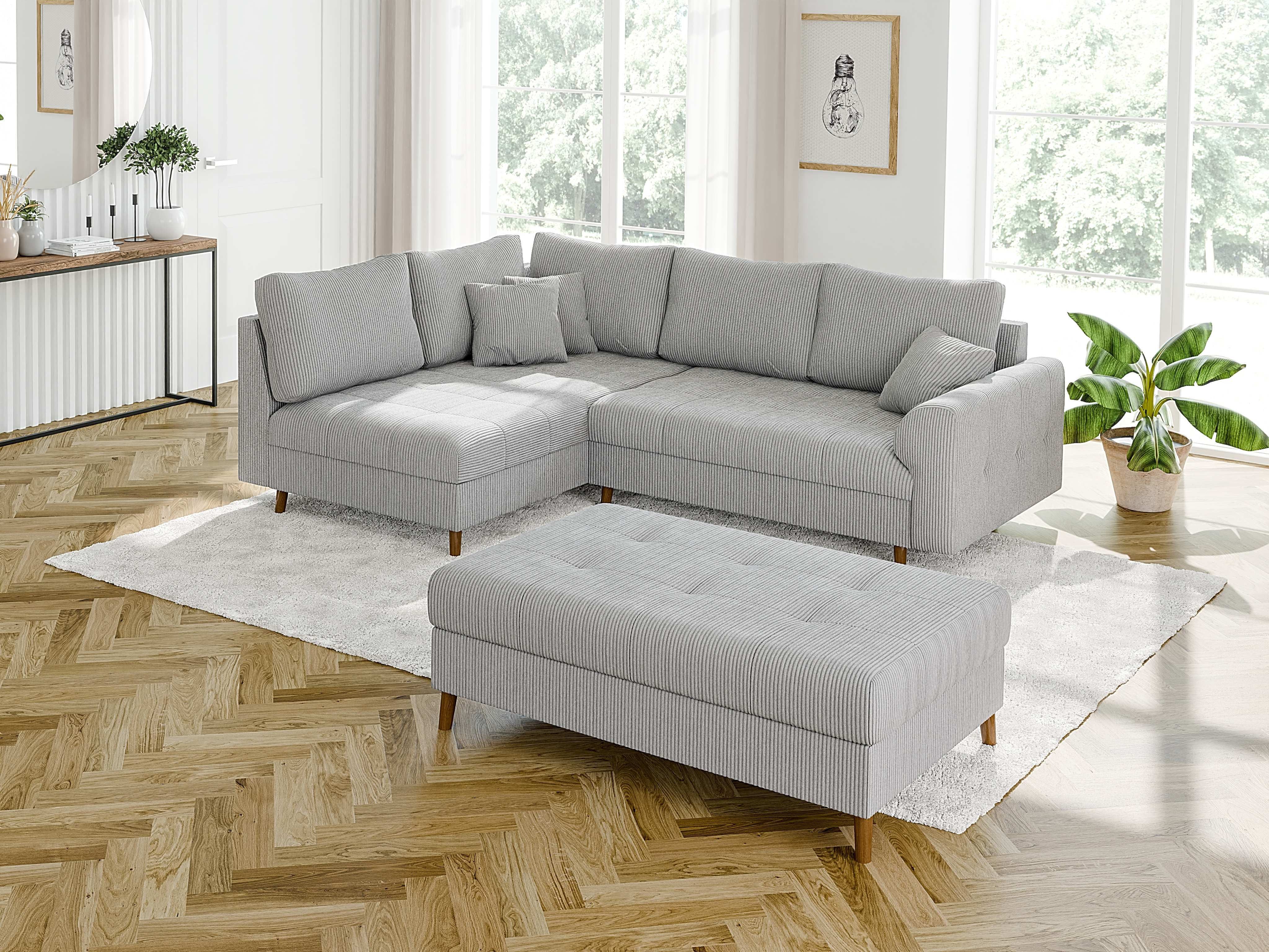 S-Style Möbel Ecksofa und Hocker Zara günstig online kaufen