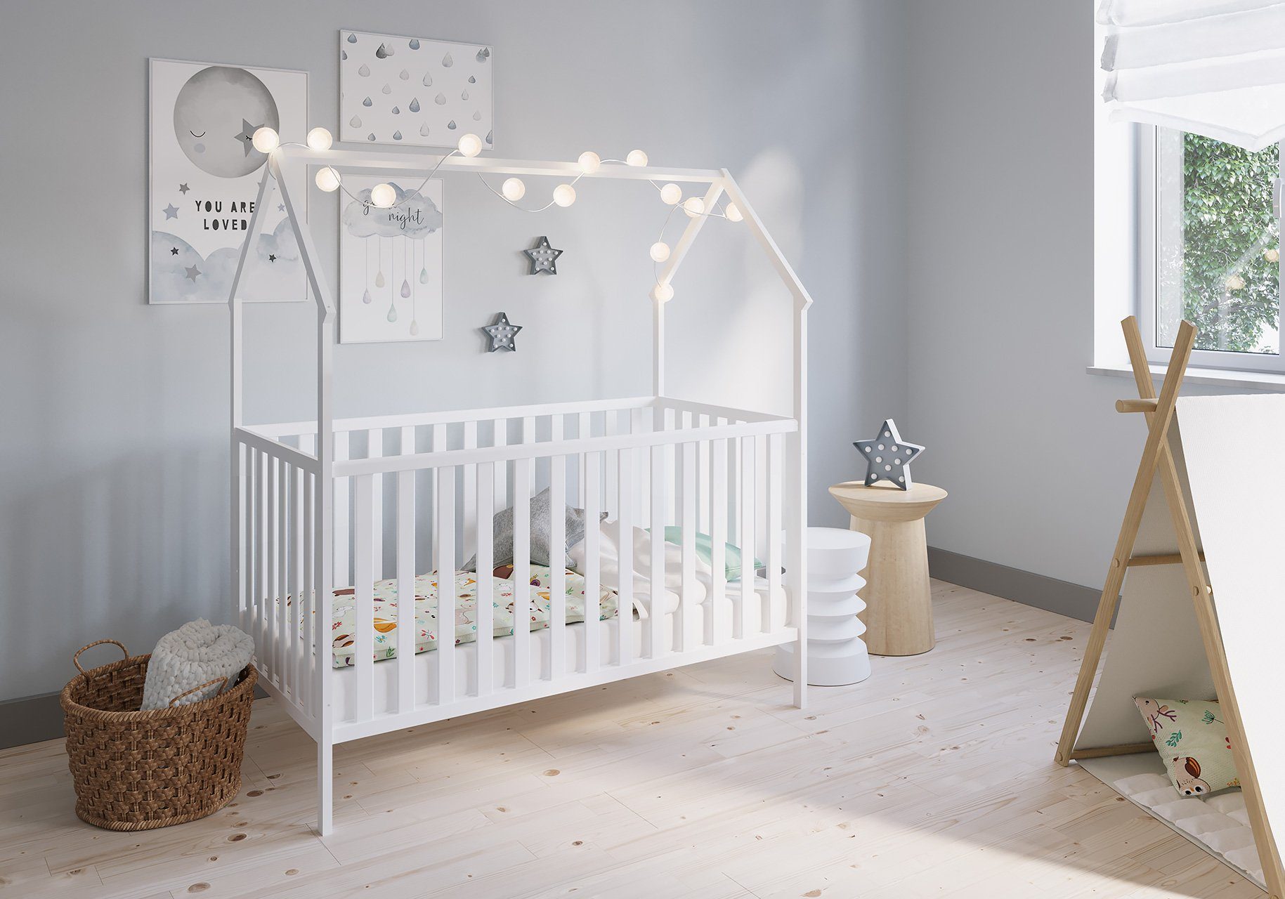 FabiMax Kinderbett Hausbett Schlafmütze 140 x günstig online kaufen
