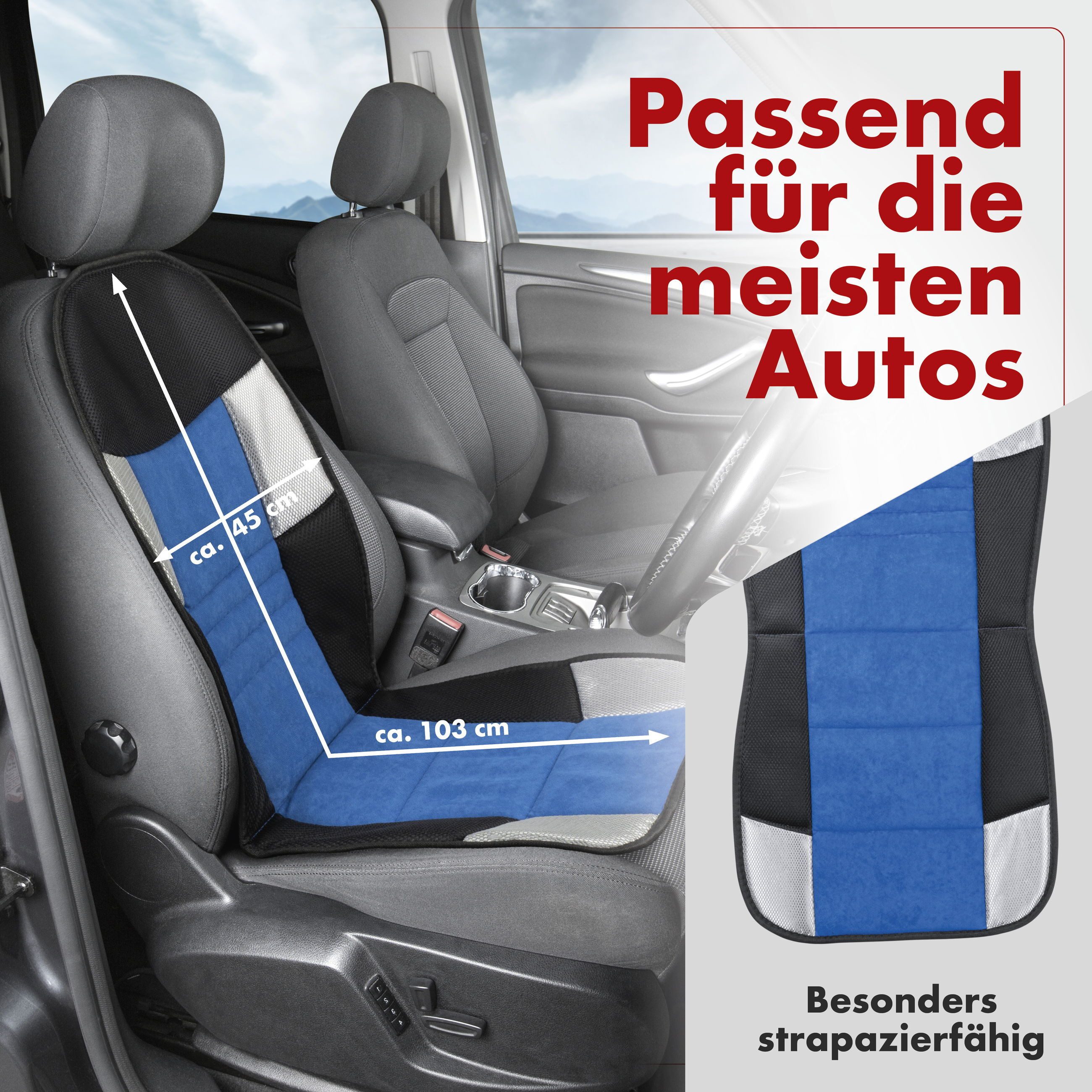 CarComfort Autositzauflage Sitzaufleger Hunt, 1 Stück, 1-tlg.