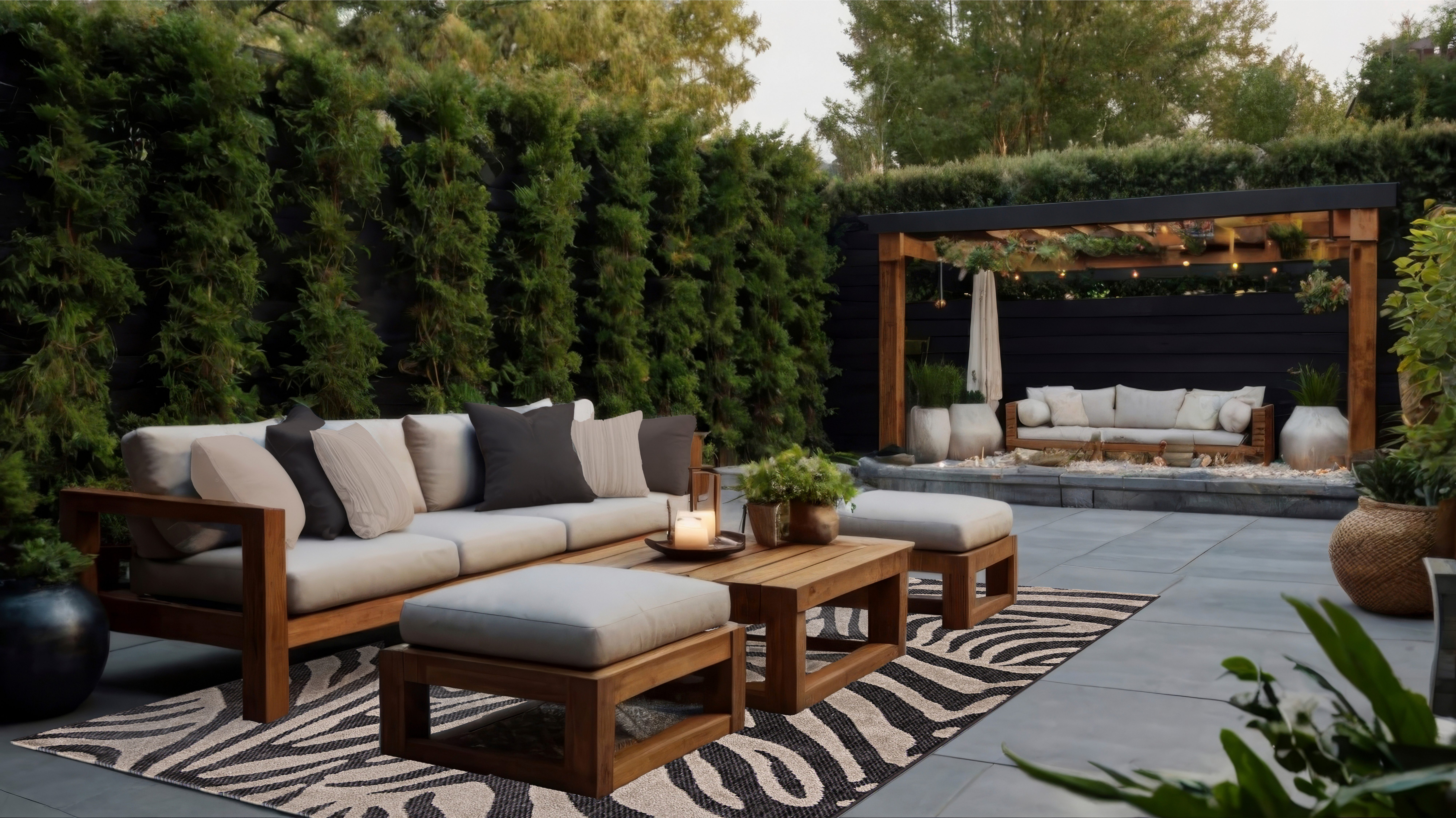 Mazovia Designteppich Tierisch Terrasse, 80 x 150 cm, Wasserdicht