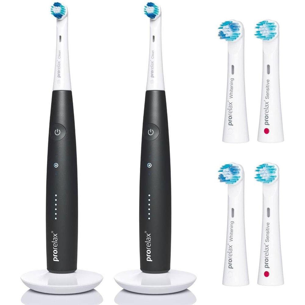 Prorelax Elektrische Zahnburste Clean Premium Plus Aufsteckbursten 3 St Elektrische Zahnburste 3 Burstenkopfe Usb Ladegerat Usb Kabel Reiseetui Mit Integriertem Ladegerat Elektrische Zahnburste Reisezahnburste Elegantes Reiseetui Mit