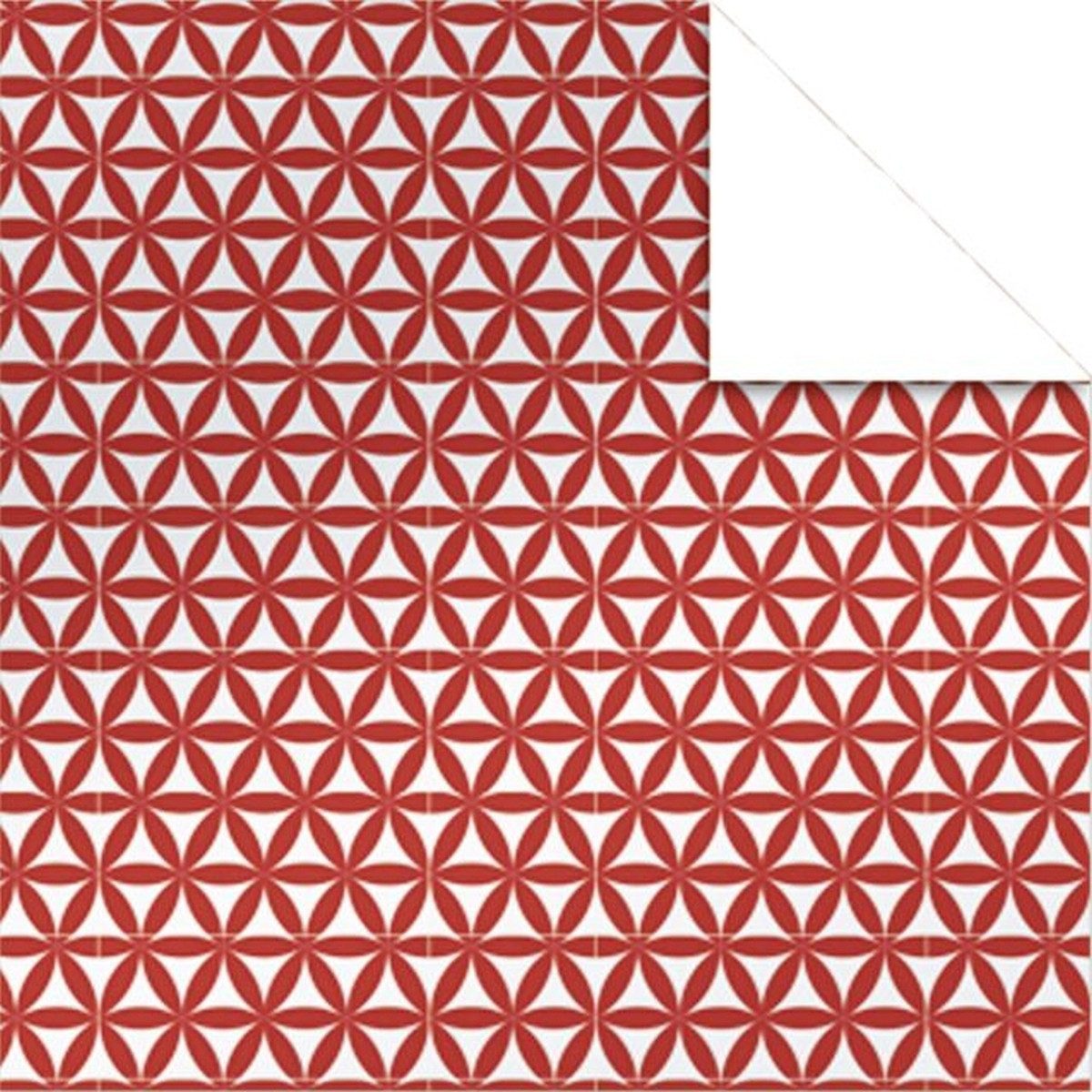 Ursus - Ludwig Bähr Bastelfilz Faltblätter Aurelio Stern Delta weiß/rot 15x15cm