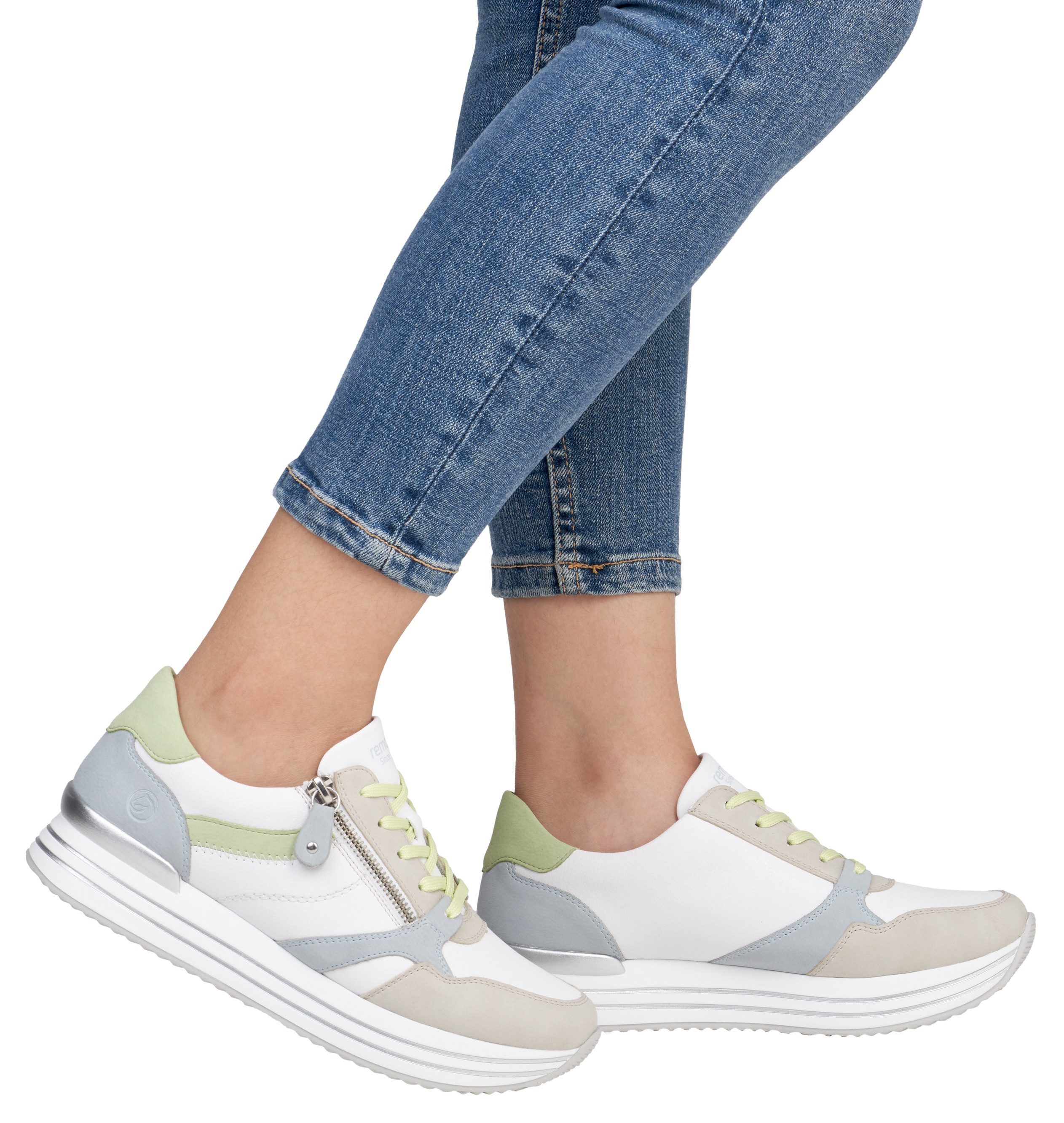 Remonte Plateausneaker, Freizeitschuh, Halbschuh, Schnürschuh mit loser Sof günstig online kaufen