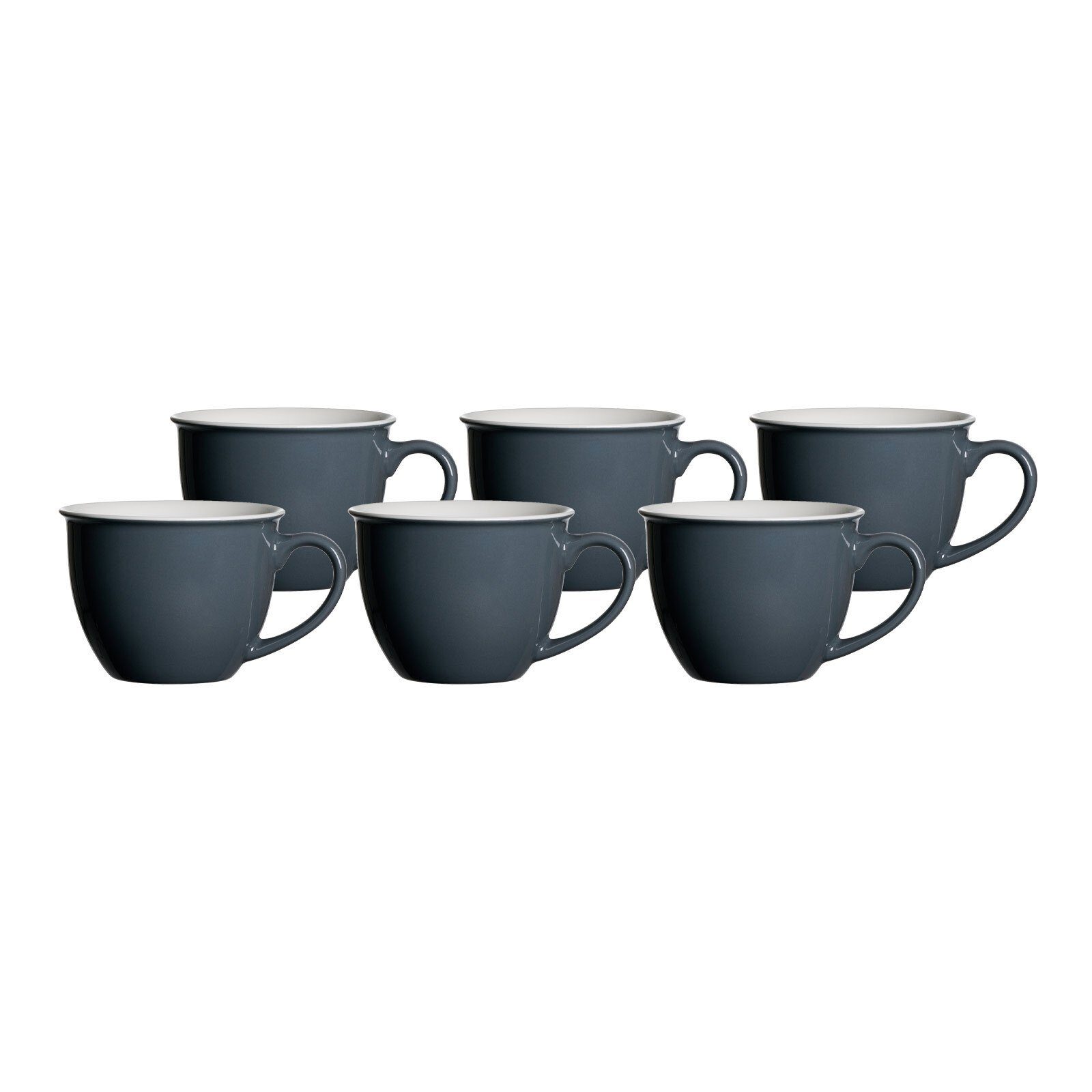 Ritzenhoff & Breker Tasse Doppio Jumbotassen 350 ml 6er Set, 6-tlg., Porzellan