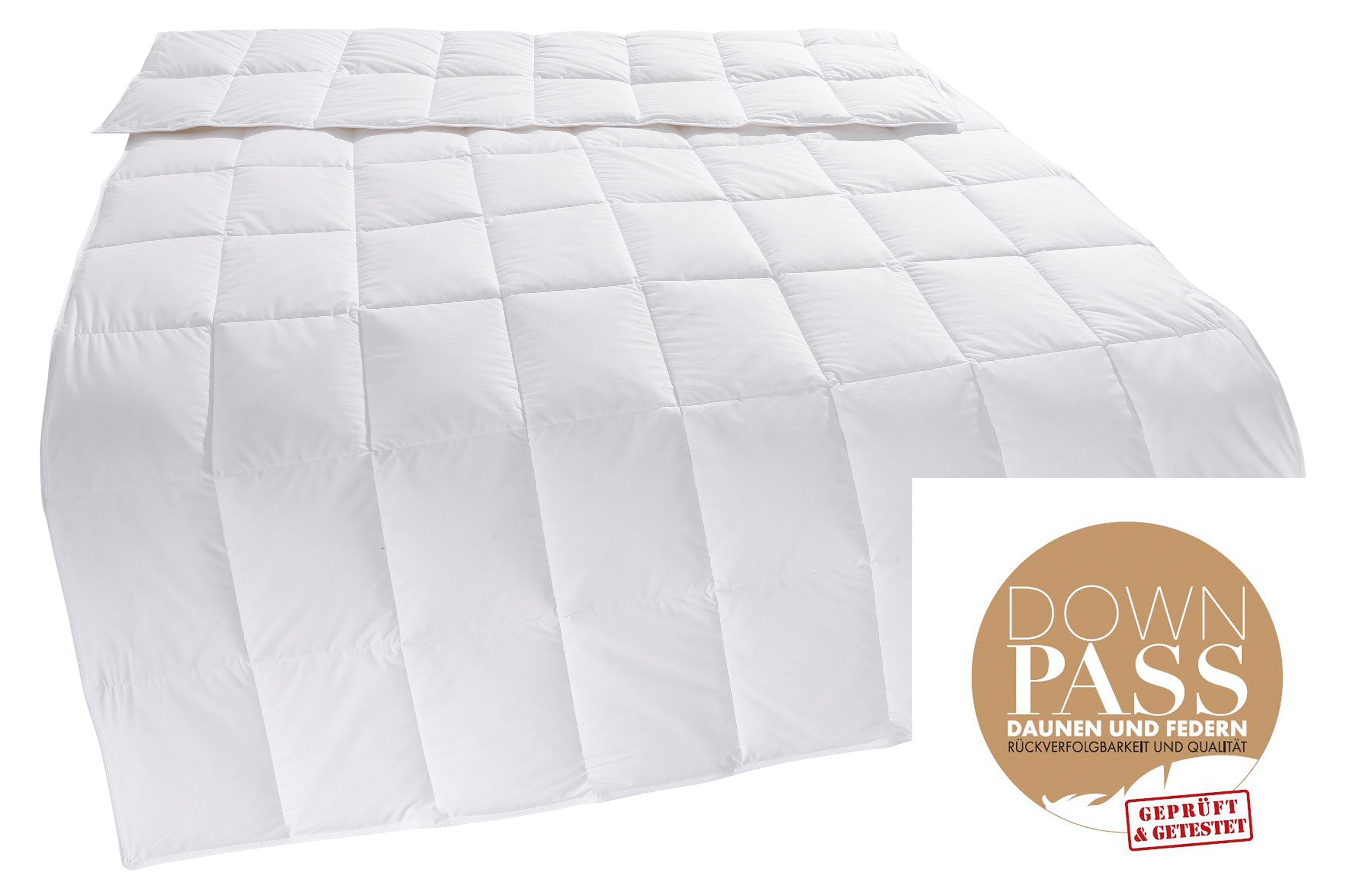 OTTO home Daunenbettdecke Chevillon Bettdecke 135x200 cm, 155x220 cm und weitere Größen, Füllung: 90% Daunen & 10% Federn, Bezug: 100% Baumwolle, Bettdecken, So – Bild 3 von 5