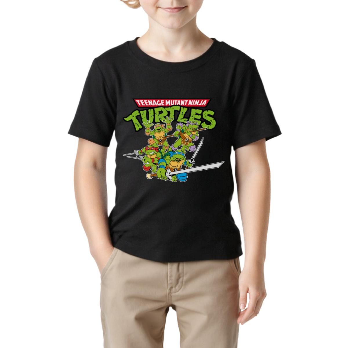 T-Shirt Teenage Mutant Ninja Turtles Logo Kinder Basic T-Shirt