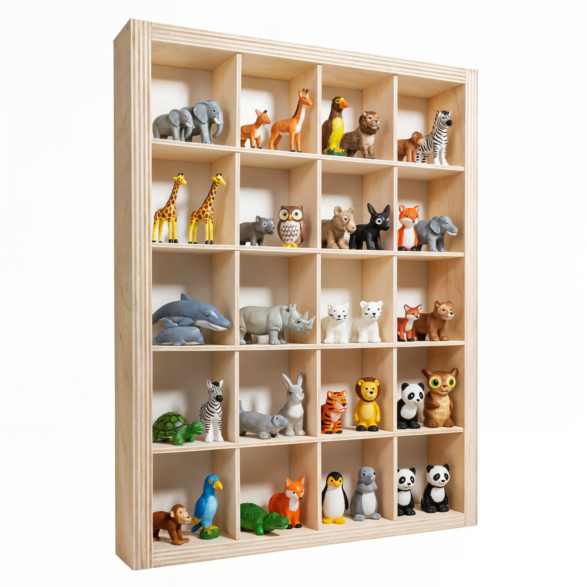Creative Deco Schubladenbox Setzkasten Holz Sammlervitrine 35 x 26 x 5,5 cm Wandregal, (20-St), Hängend Sammelbox Sammelvitrine Sortierbox