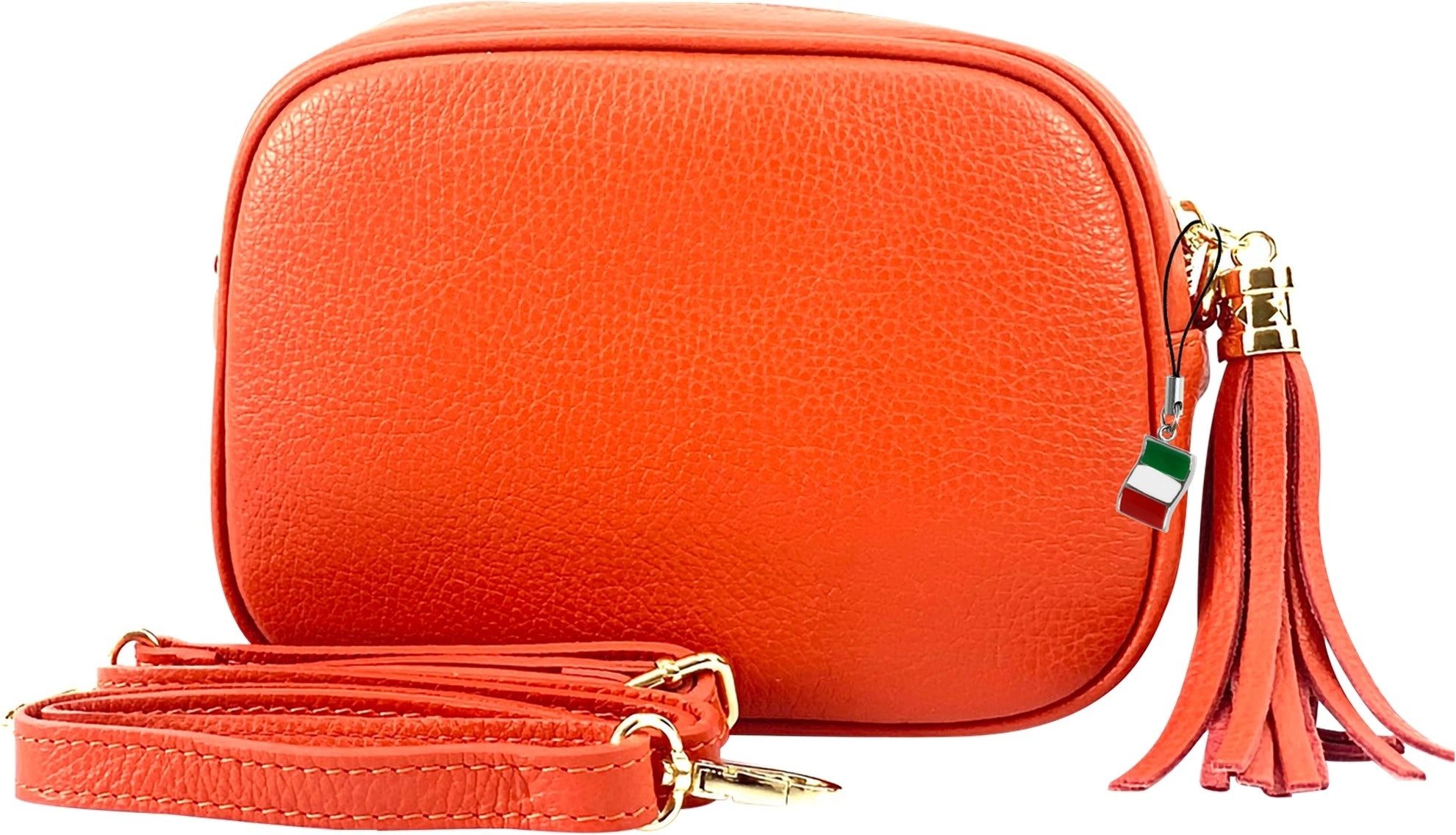 Umhängetasche Florence Damen Tasche Echtleder orange