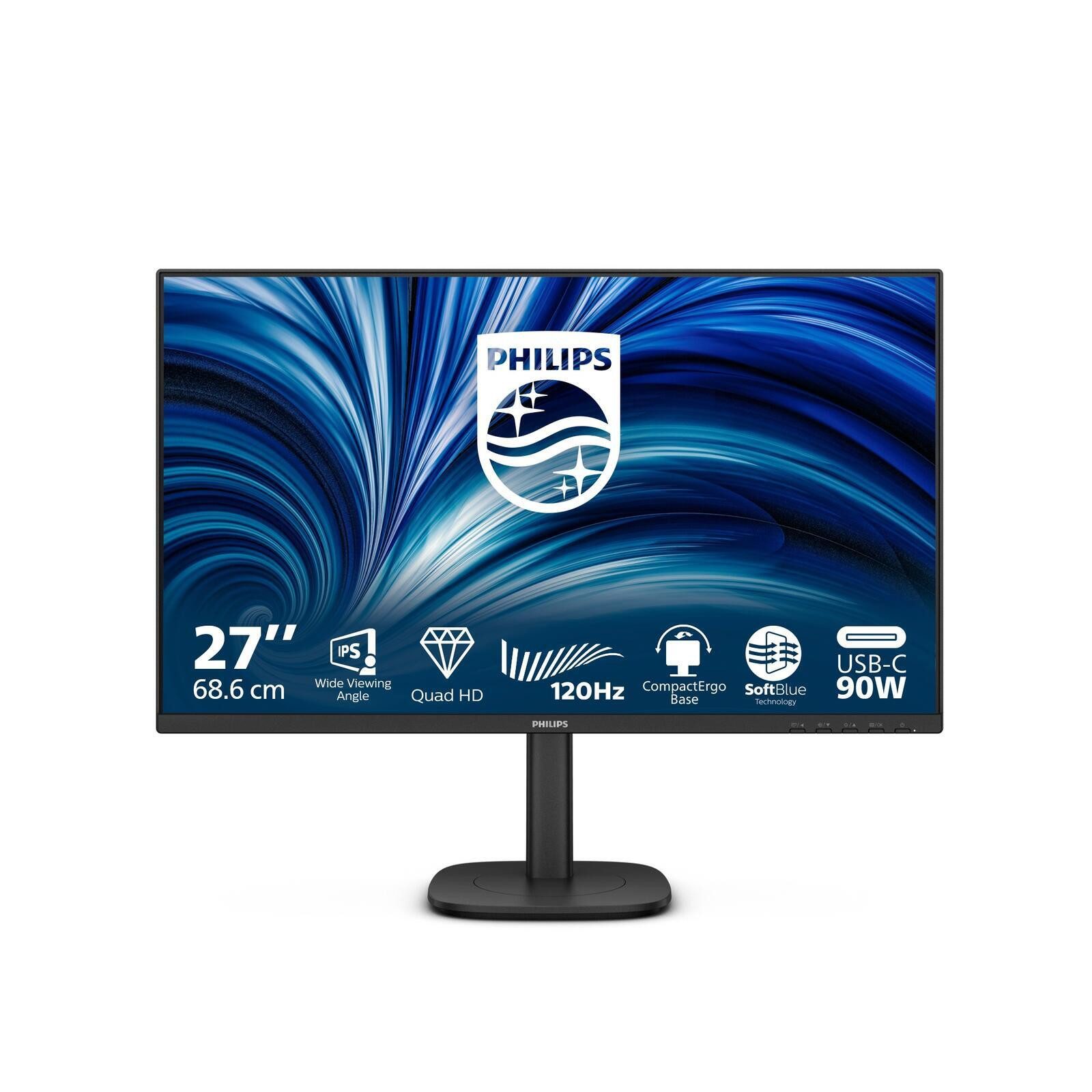 Philips 27B2U3601 LED-Monitor (2560 x 1440, 4 ms Reaktionszeit, 120 Hz, IPS Panel)
