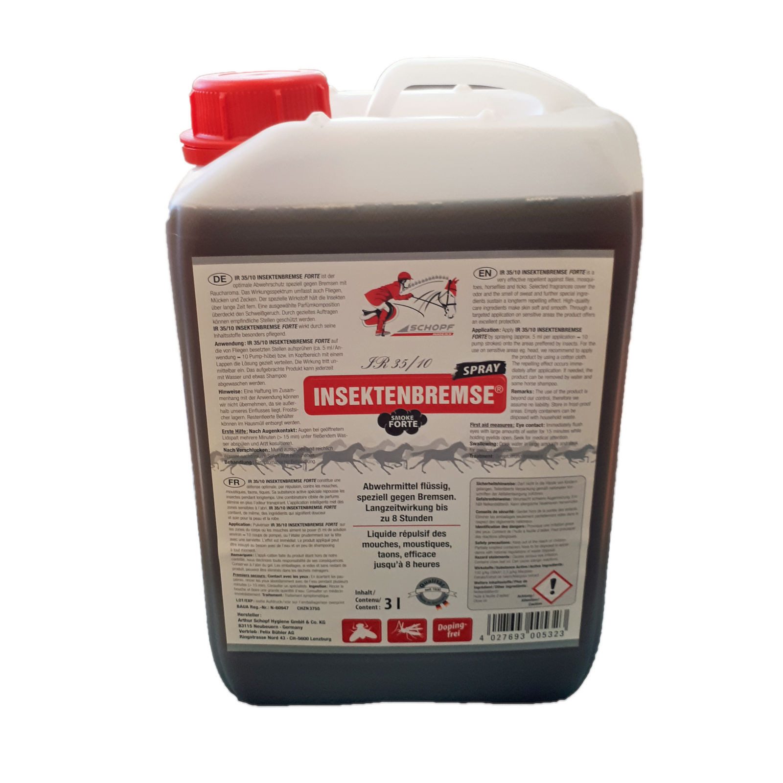 Schopf Riders Insektenspray IR 35/10 Insektenbremse Smoke Forte 3 Liter, 3 l, 3000 ml