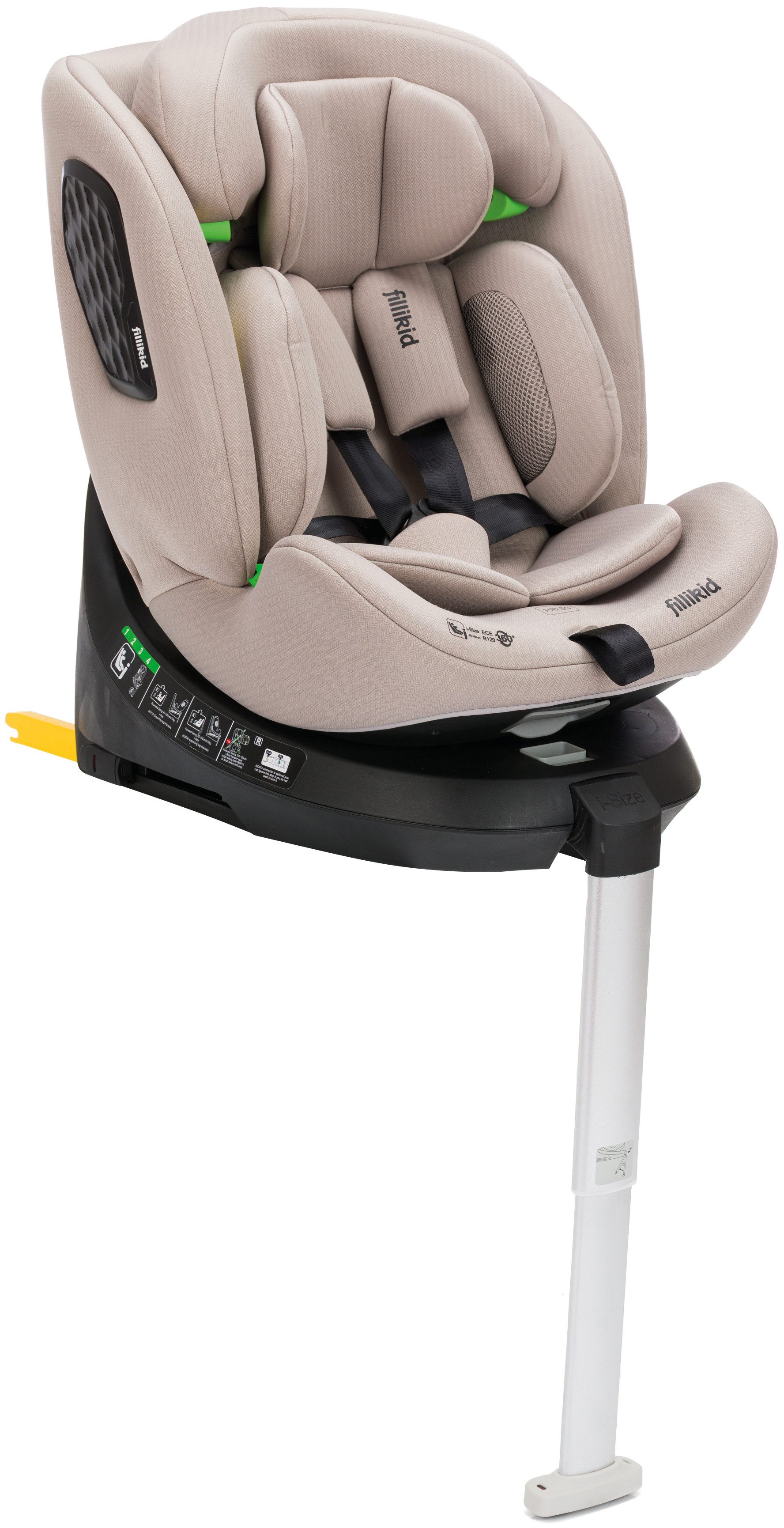 Fillikid Autokindersitz Aris, ab: ab Geburt, bis: bis 12 Jahre, ab: 40 cm, bis: 150 cm, 360° drehbar, inkl. Isofix