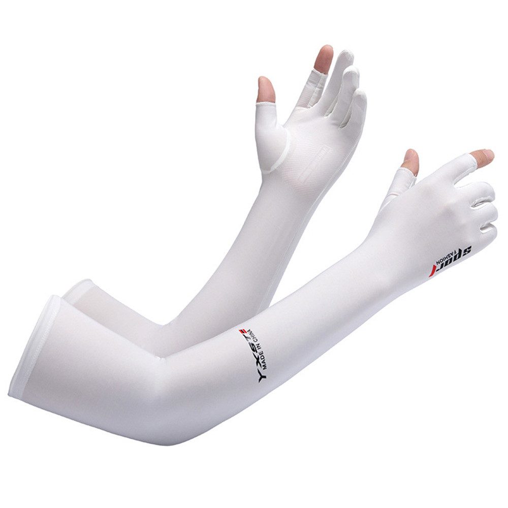 nsihing Armlinge Unisex-Sonnenschutzstulpen mit halben Fingern,Fingerlinge tragen Schutz Ärmel Atmungsaktiv mit kühlendem Effekt für Outdoor
