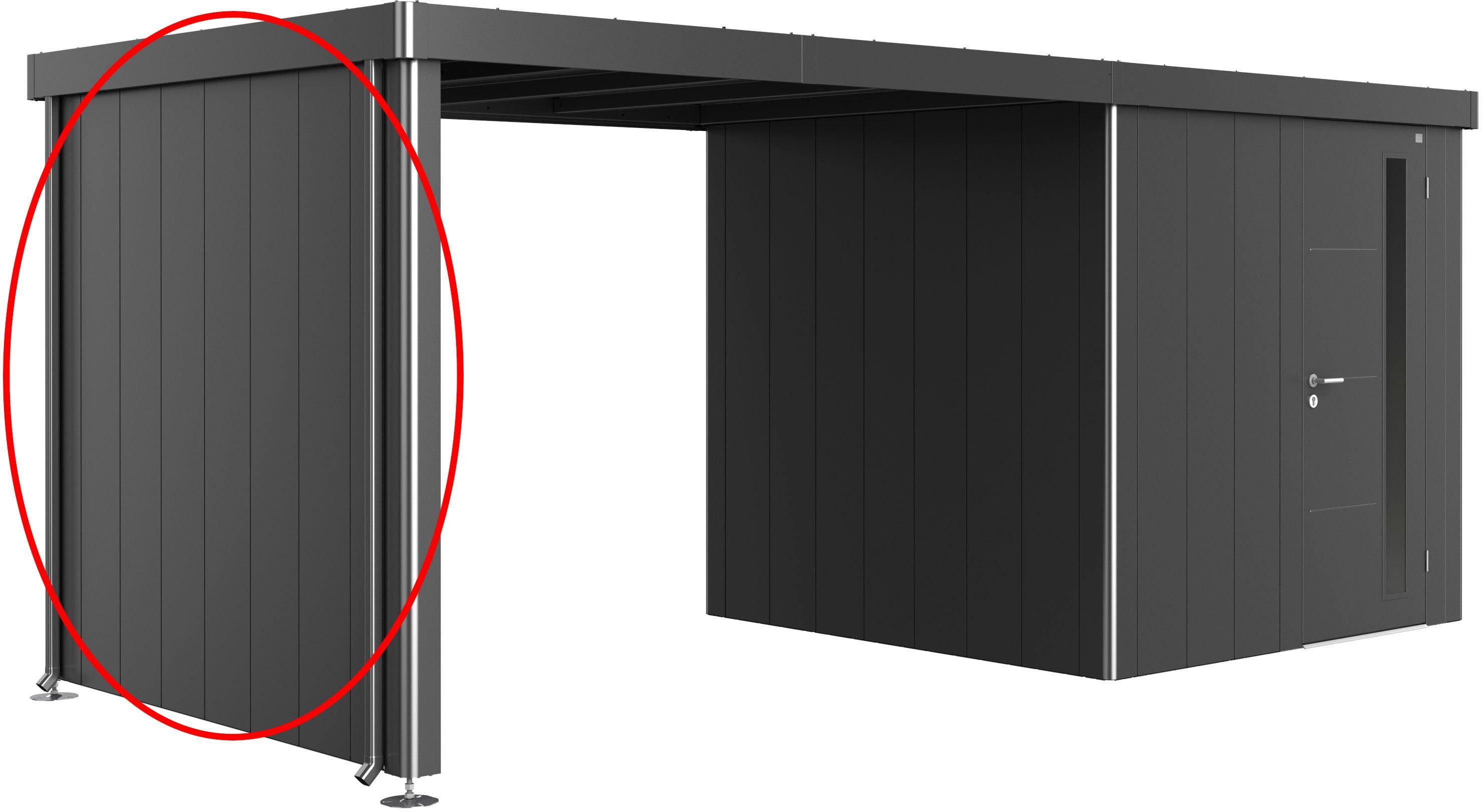 Biohort Gerätehaus-Seitenwand, BxH:203x200 cm, für Seitendach von Neo 2A-2D