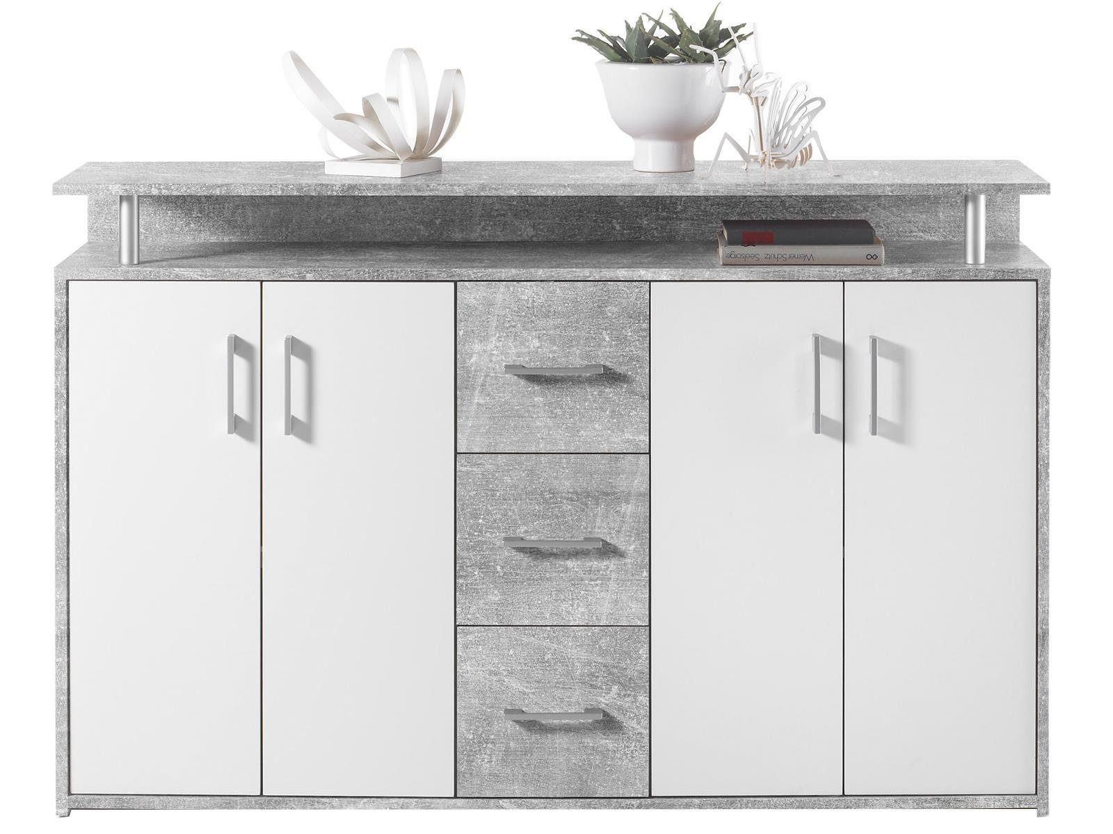PREISBRECHER Highboard Delia, 139 x 90 günstig online kaufen