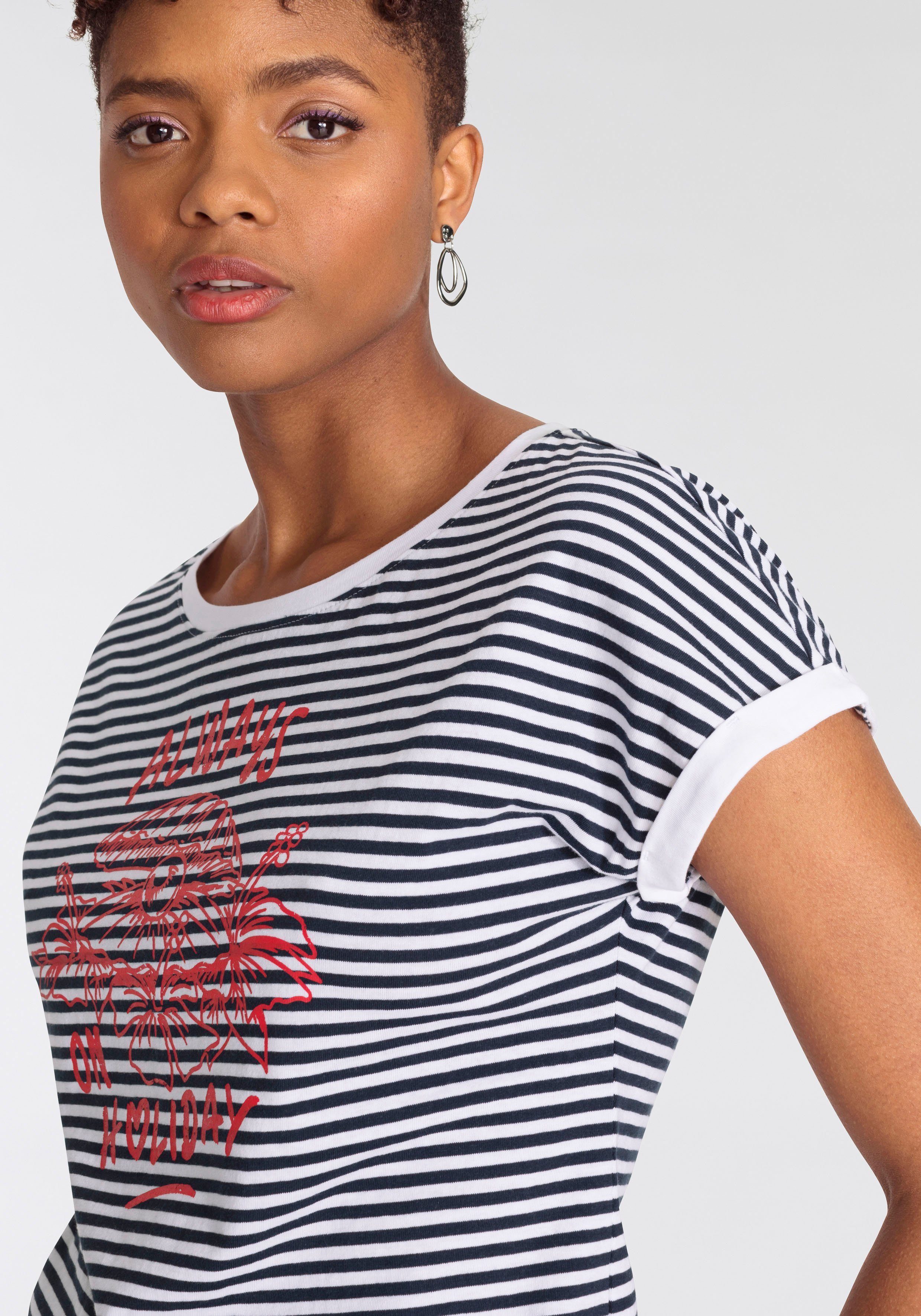 Damen Shirts AJC T-Shirt mit sommerlichen Frontprint - NEUE KOLLEKTION