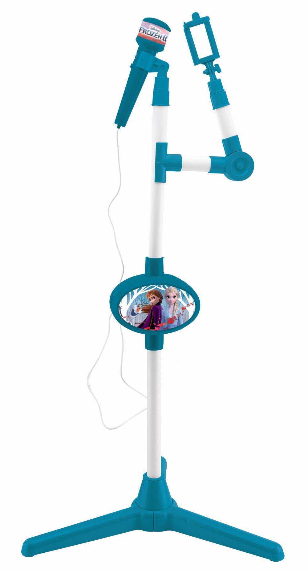 Lexibook® Karaoke Disney Frozen Mikrofon mit leuchtendem Ständer Elsa Anna CD-Player