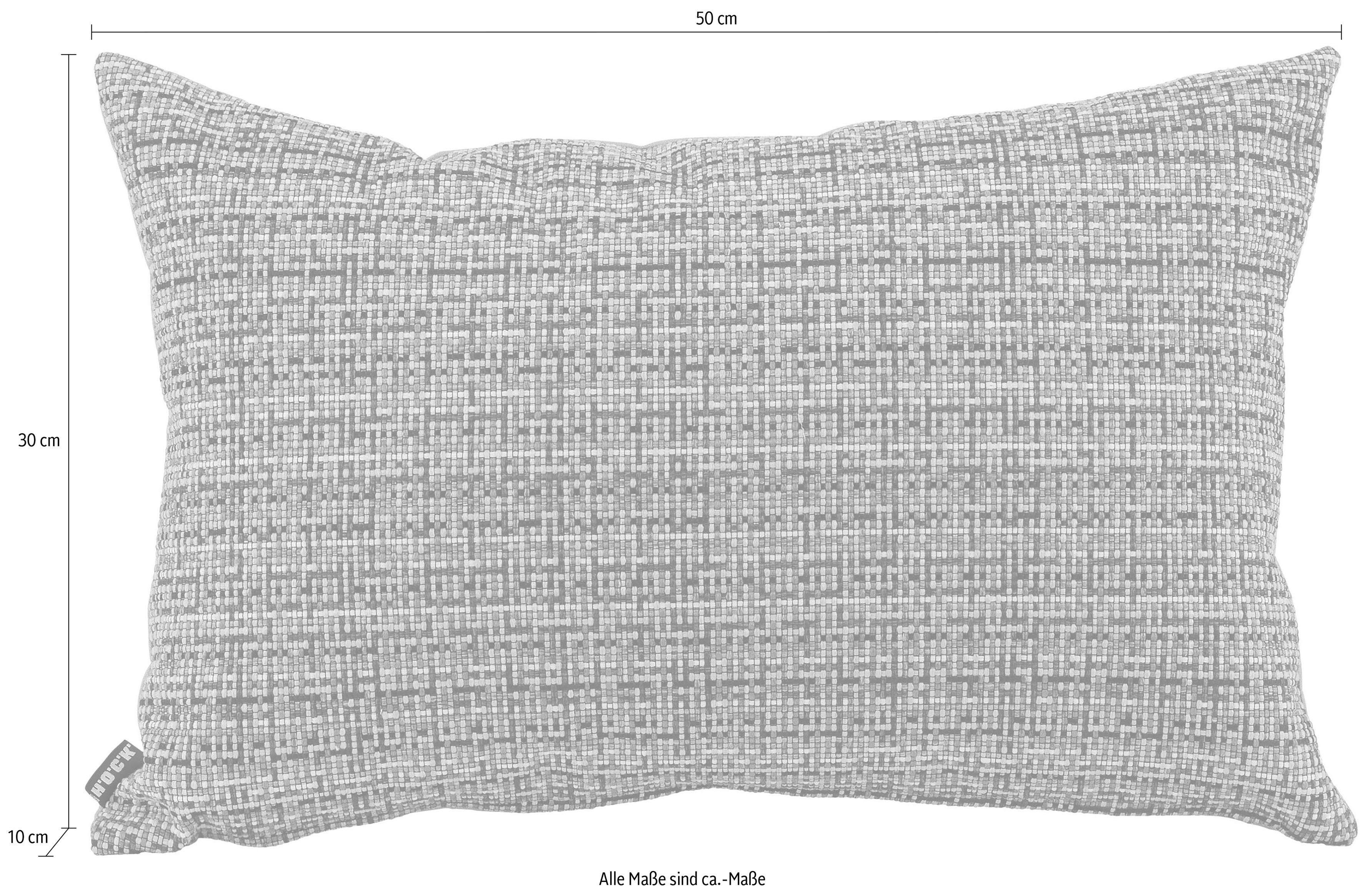 H.O.C.K. Dekokissen Mosaico, mit feinem Karomuster, Kissenhülle mit Füllung, 1 Stück