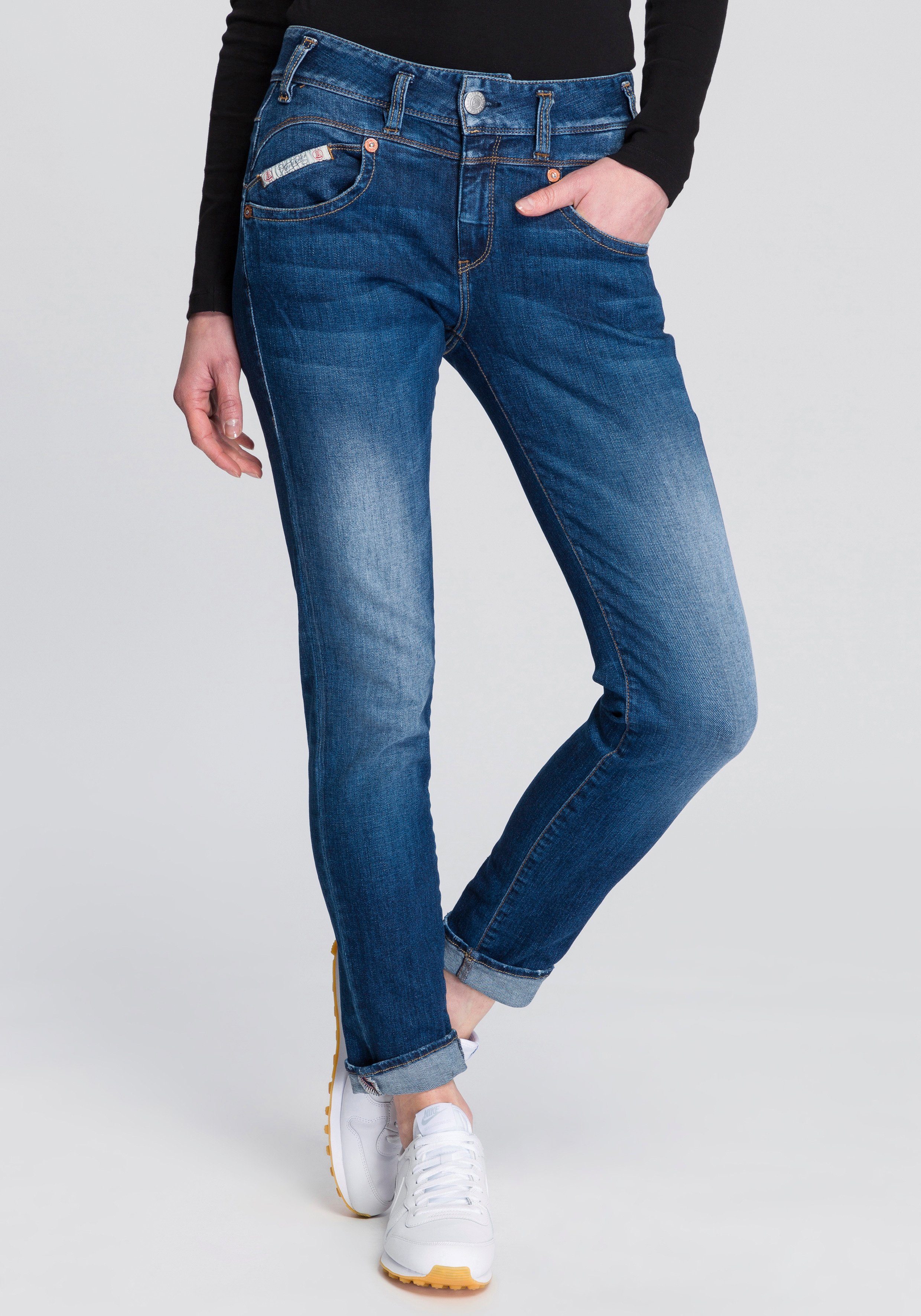 Herrlicher Slim-fit-Jeans PEARL SLIM ORGANIC umweltfreundlich dank Kitotex  Technology