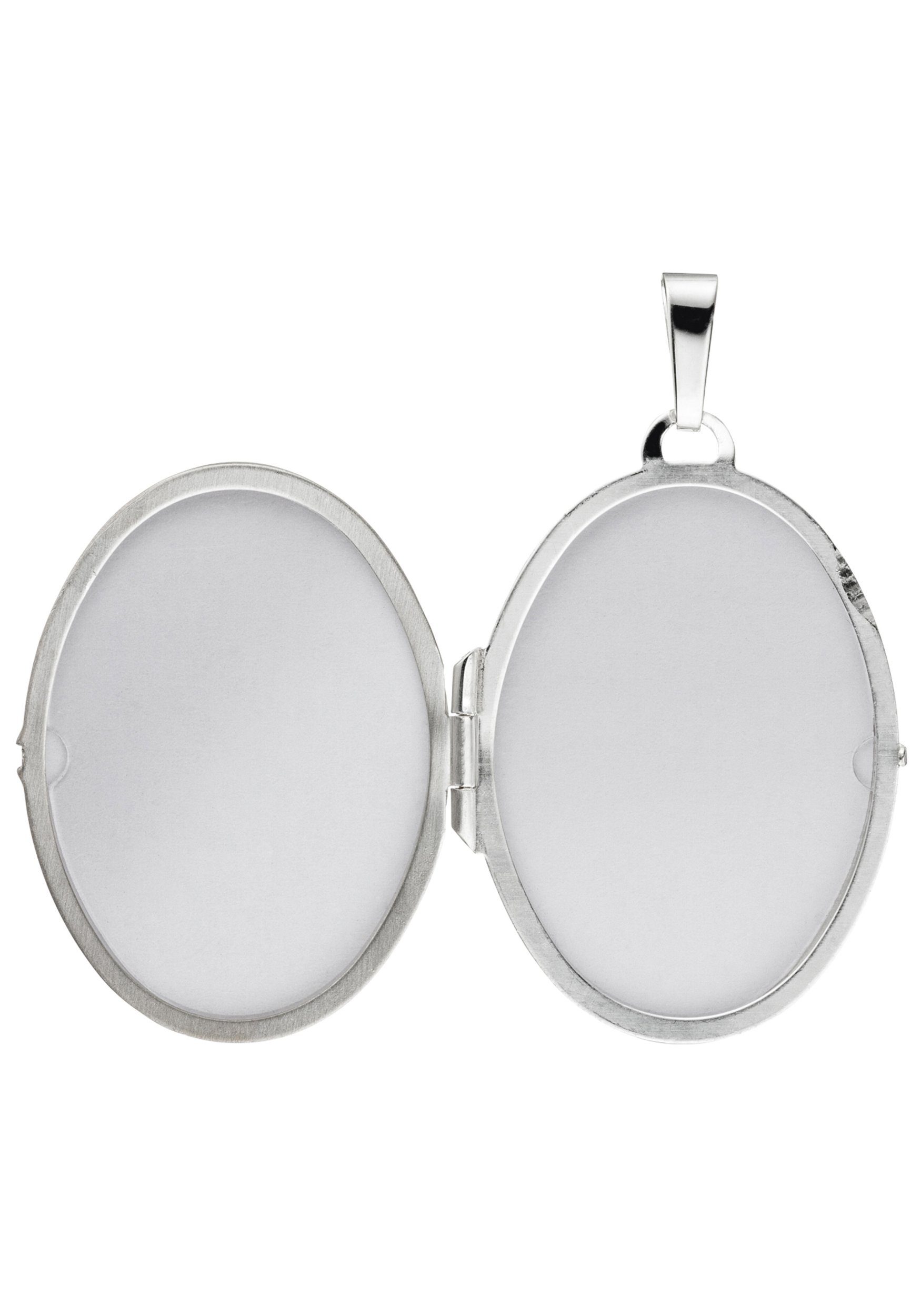 JOBO Medallionanhänger Anhänger Medaillon oval, 925 Silber