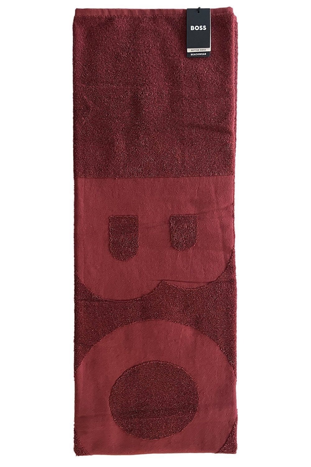 BOSS Badetuch Beach Towel Solid, Baumwolle (1-St), Saunatuch 80x160 cm Beachwear Responsible Product