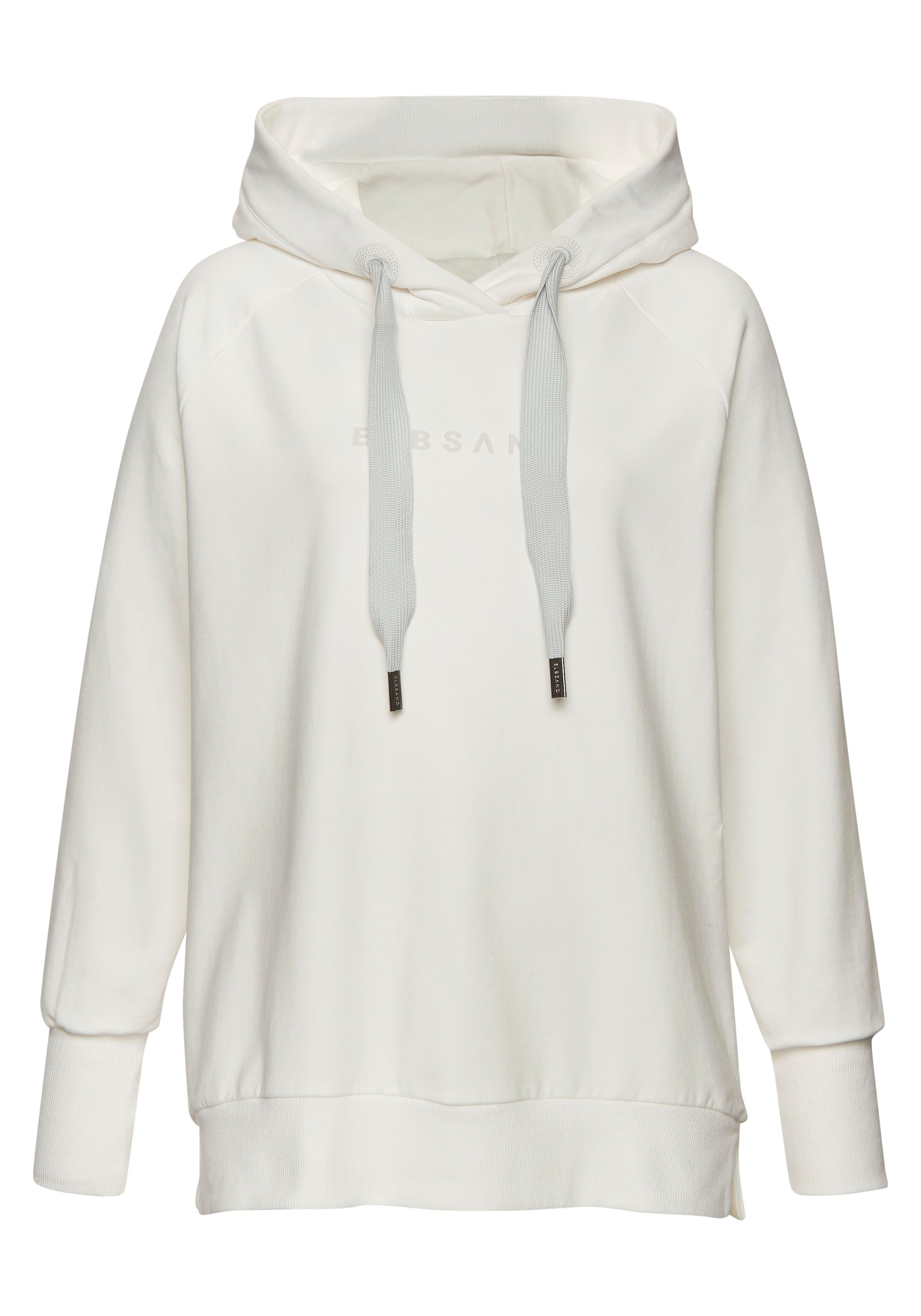 Elbsand Kapuzensweatshirt Svana mit Logoprint, bequemer Hoodie, seitliche Schlitze – Bild 2 von 5