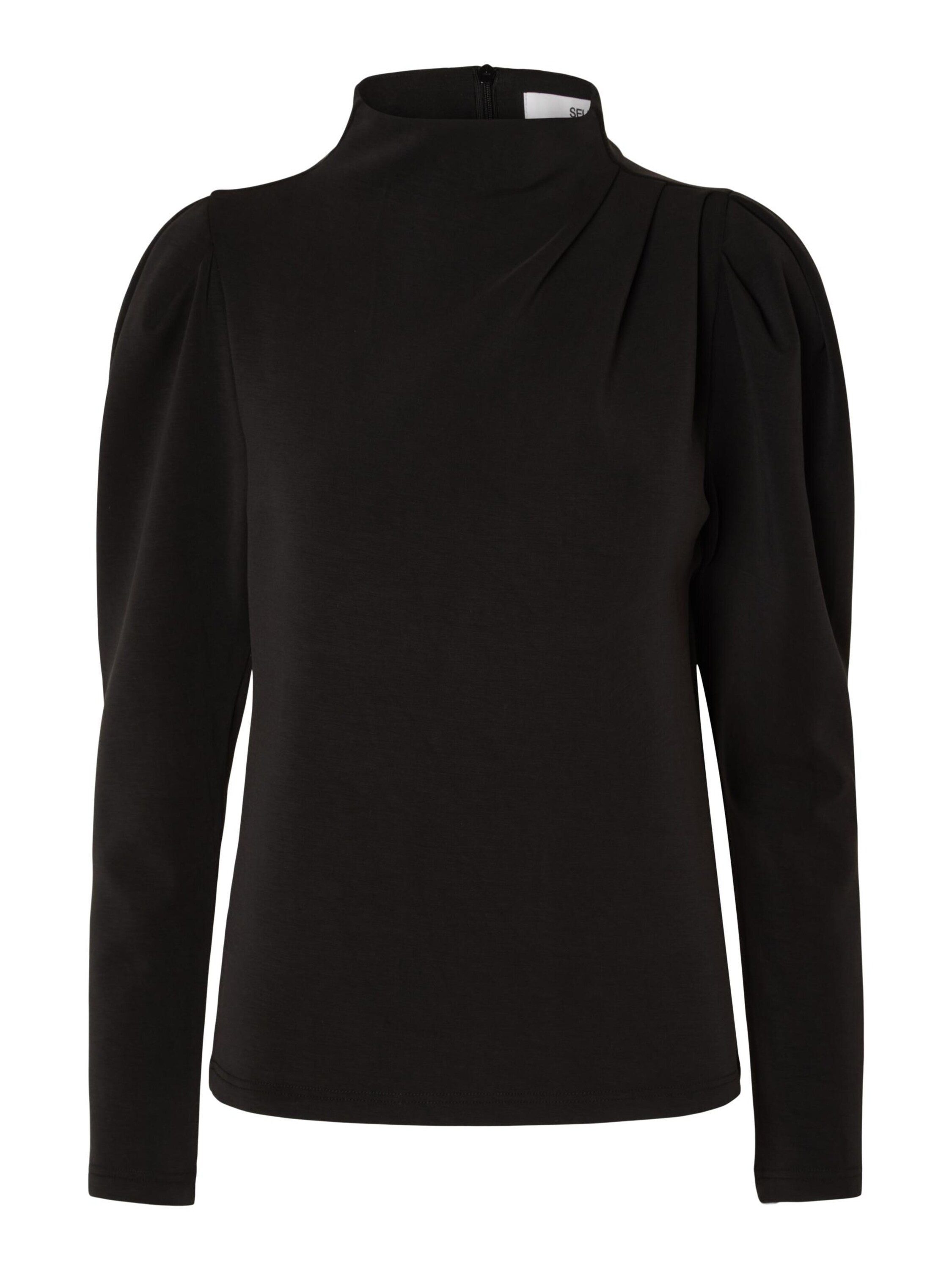 Selected Langarmbluse Fenja (1-tlg) Falten günstig online kaufen