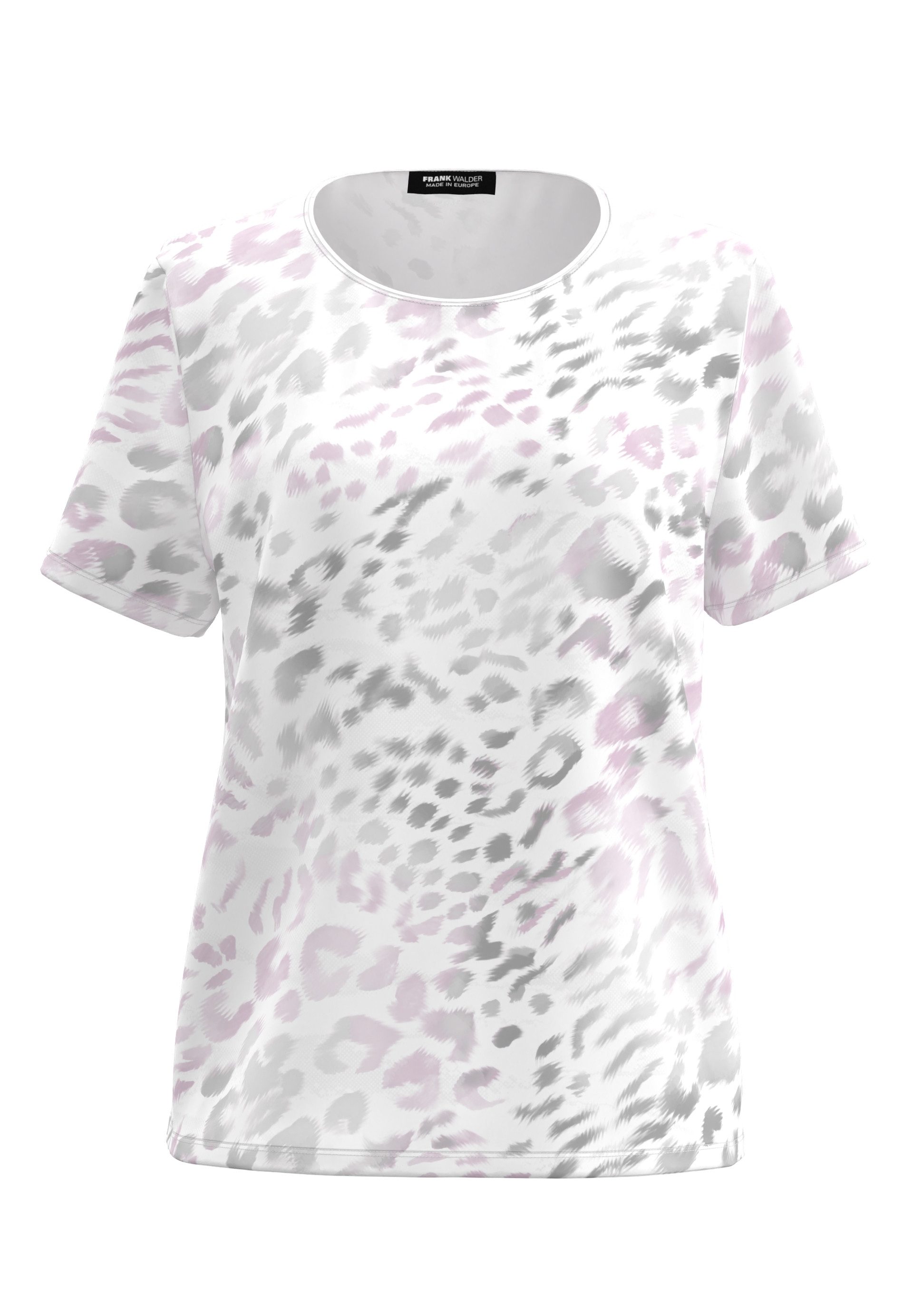 FRANK WALDER T-Shirt mit Animal-Print