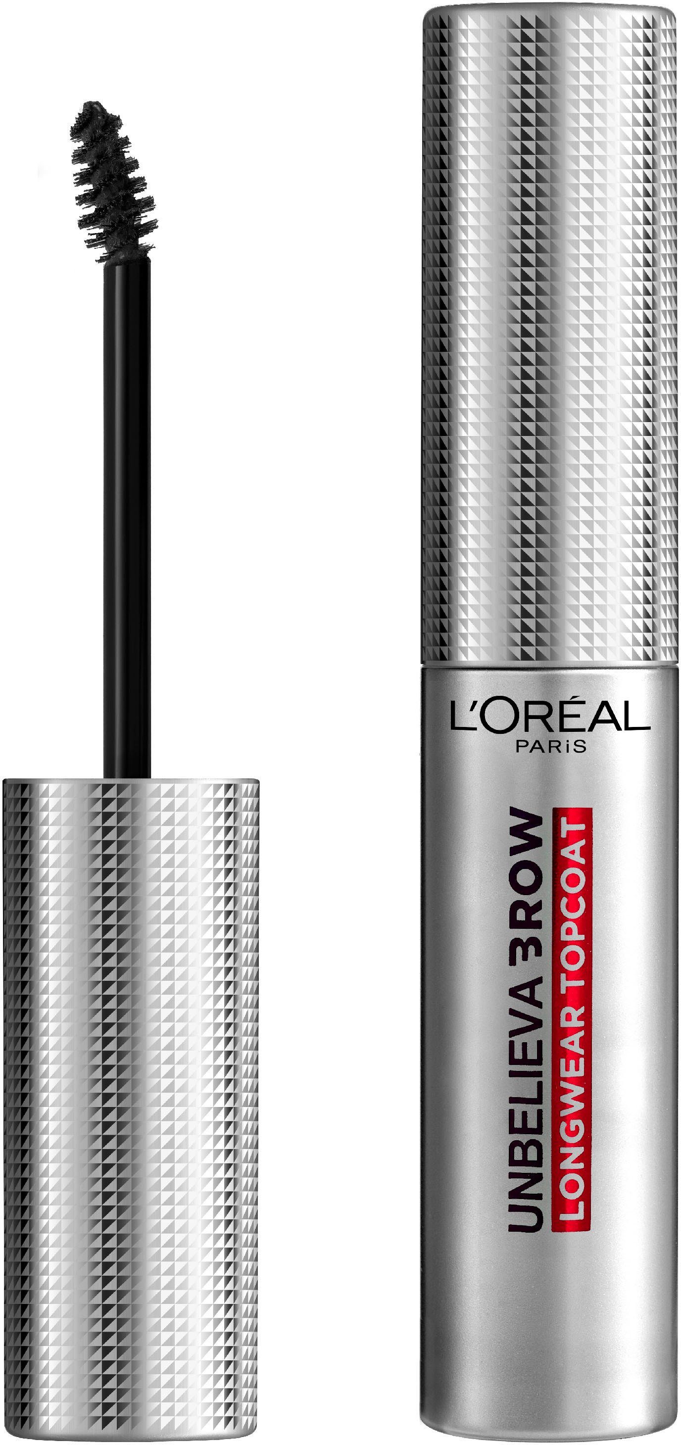 PARIS Topcoat, Unbelieva’Brow langanhaltend, mit präziser Augen-Make-Up Mascara-Bürste, Longwear Augenbrauen-Kosmetika L'ORÉAL