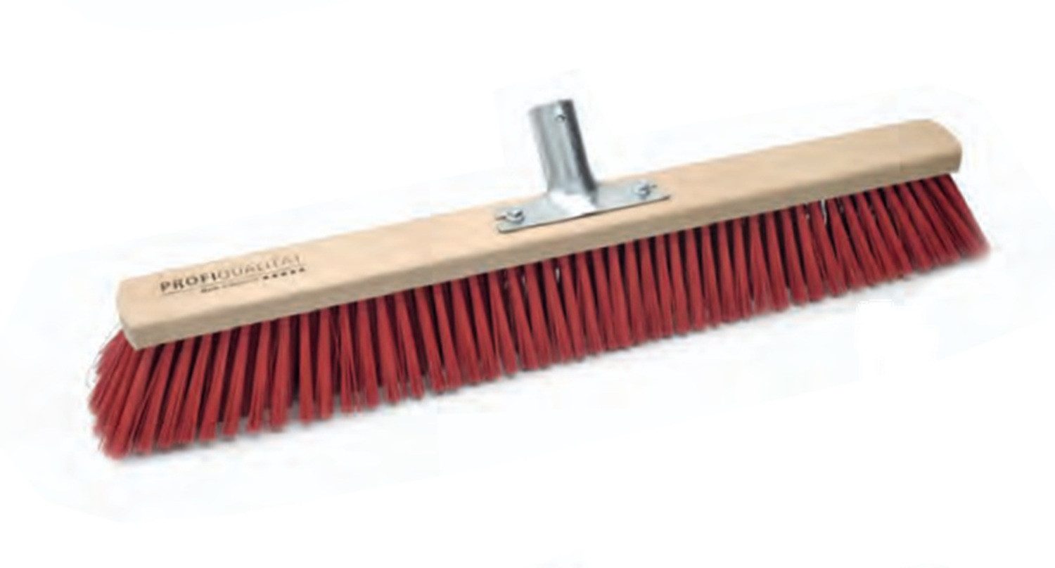 SOREX Straßenbesen Sorex Profi-Saalbesen 80cm Elaston rot mit 28mm Metallhalter 28616