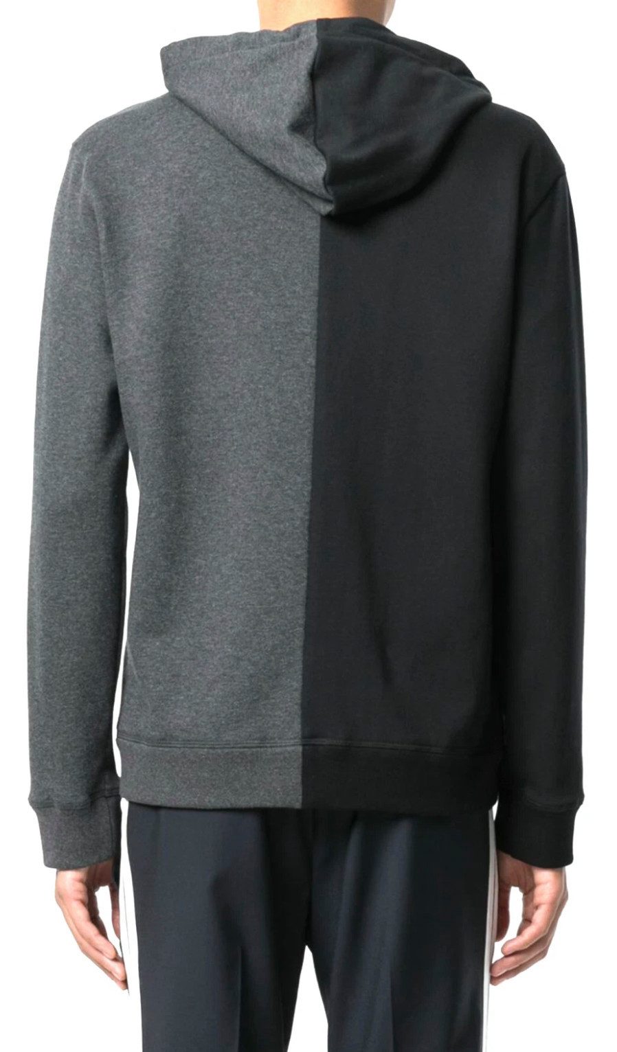 Valentino Sweatjacke Jamie Reid Punk Poem Two Faced Hoodie Kapuzenjacke Jacke mit Schrift-Collage, Statue und Farbspritzern