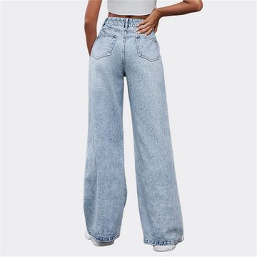 AFAZ New Trading UG Destroyed-Jeans Stretch-Jeans Damen Jeans mit Destroyed-Look (Modische Ripped-Jeans für Frauen mit Vintage-Effekt) Geeignet für jeden Anlass, elegant und vielseitig Alltagstreffen
