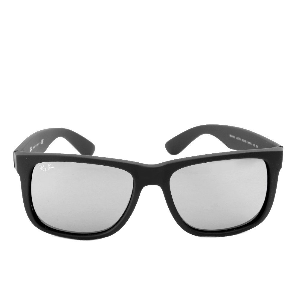 Ray-Ban Sonnenbrille Ray-Ban Justin RB4165 622/6G 55 Rubber Black Grey Mirr günstig online kaufen