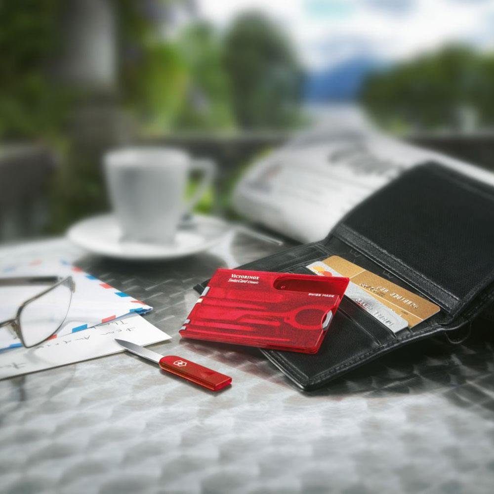 Victorinox Taschenmesser SwissCard Classic rot transparent 0.7100.T