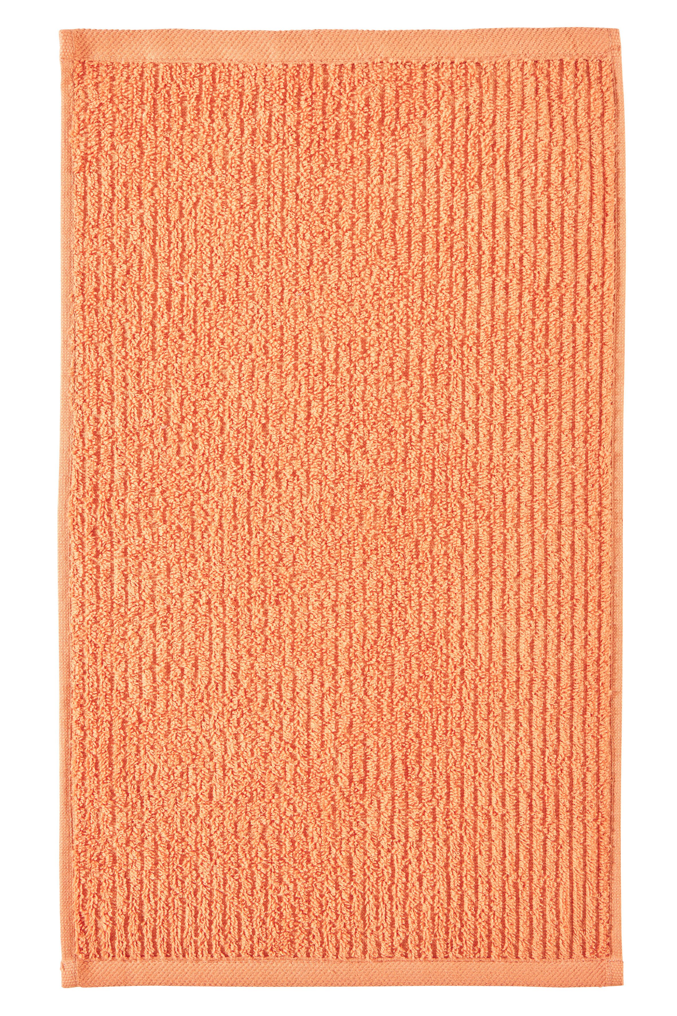 OTTO home Gästehandtücher Riva, 30x50, Premium Handtücher, 500 gr/m², Webfrottier (3-St), Hoch-Tief-Struktur, Streifen, weich, 5 Jahre Garantie – Bild 4 von 5