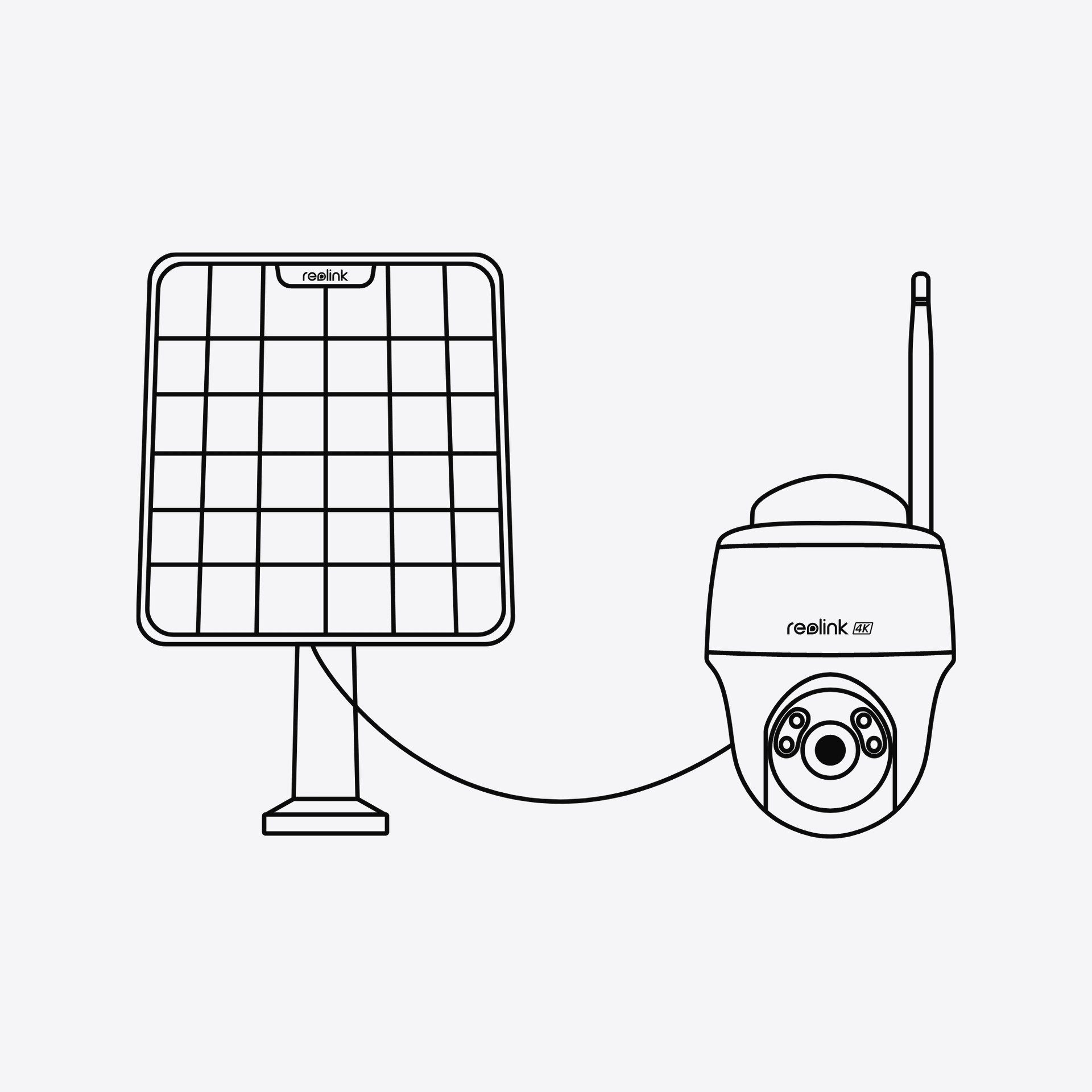 Reolink Überwachungskamera Argus Series B340 - 5MP Standalone-Außenkamera (Außenbereich, mit Batterie, 5/2,4 GHz Wi-Fi, smarter Erkennung, Farb-Nachtsicht)