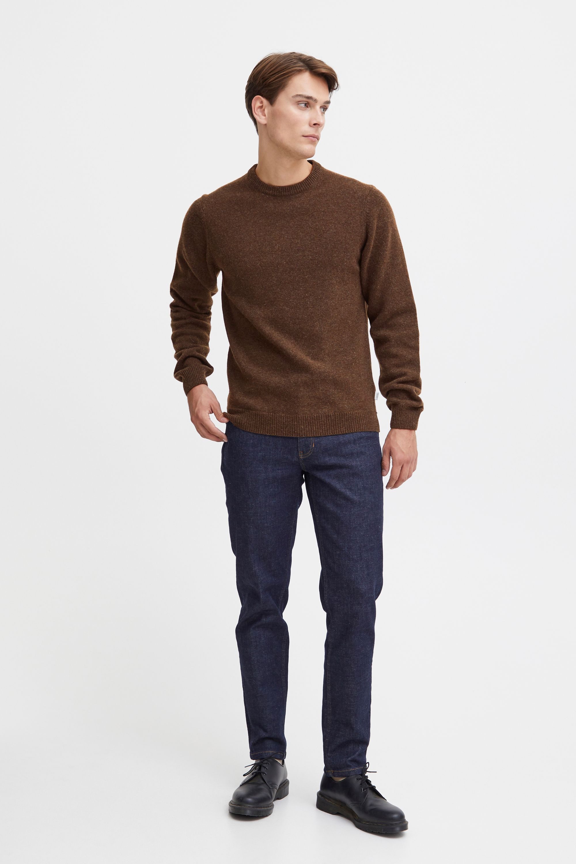 Casual Friday Rundhalspullover CFKarl Modischer Feinstrick-Pullover