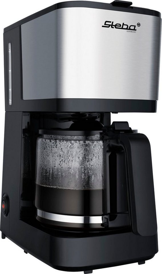 Steba Filterkaffeemaschine KM F2, 1,25l Kaffeekanne, Permanentfilter 1x4,  Wassertank mit ca. 1,25 l Fassungsvermögen und Füllstandsanzeige