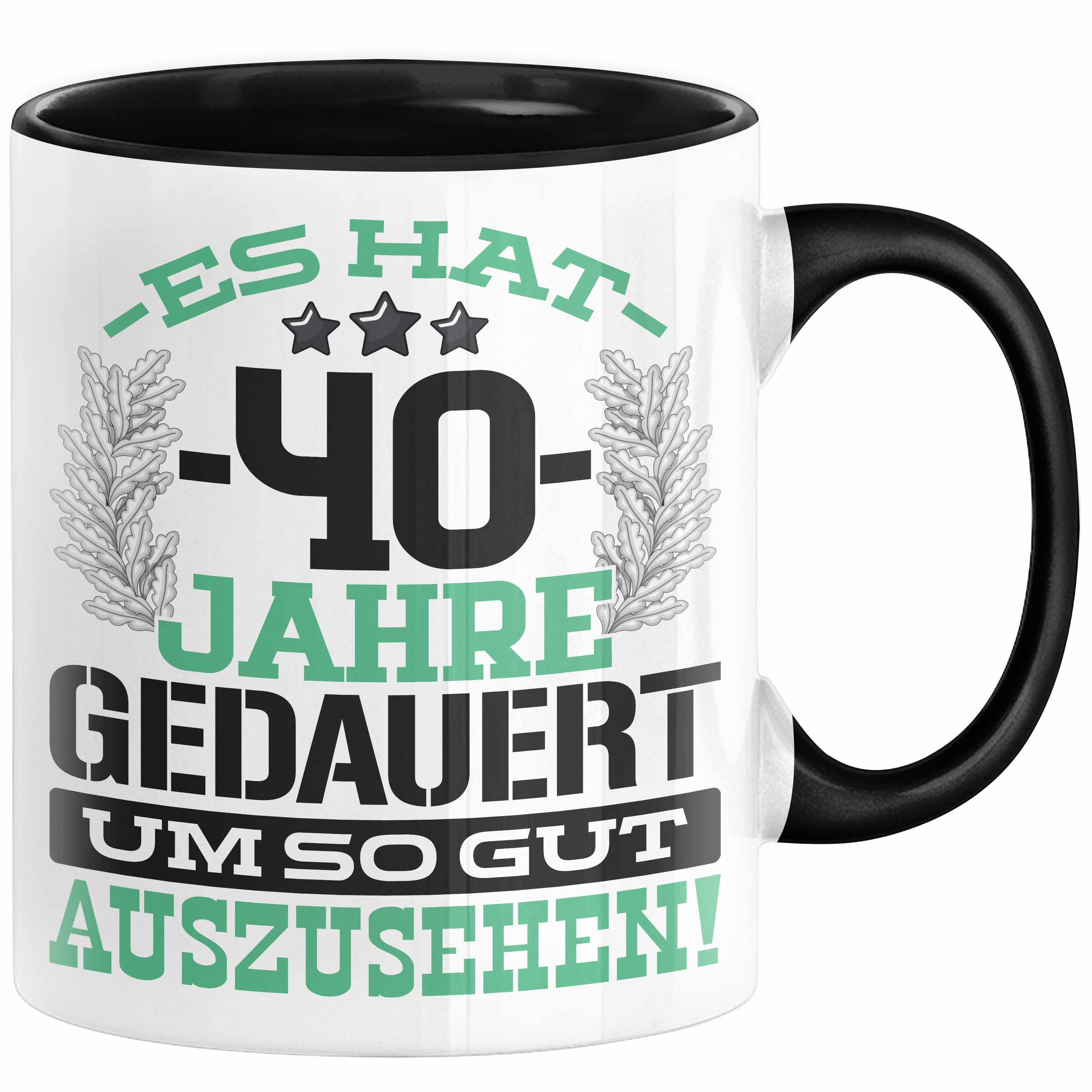 Trendation Tasse 40. Geburtstag Lustig Geschenk Männer Frauen Geschenkidee zum 40er Man