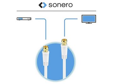sonero Sonero Sat-Antennenanschlusskabel 20 m, weiß Autoradio-Scheibenantenne