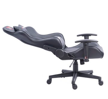 Hyrican Gaming-Stuhl "Striker Copilot" schwarz, Kunstleder, ergonomischer Gamingstuhl, Bürostuhl, Schreibtischstuhl, geeignet für Kinder und Jugendliche