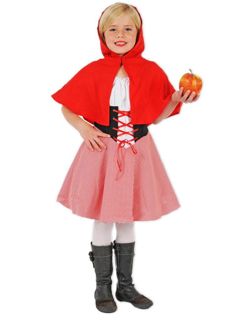 Das Kostümland Kostüm Rotkäppchen Kostüm mit Petticoat