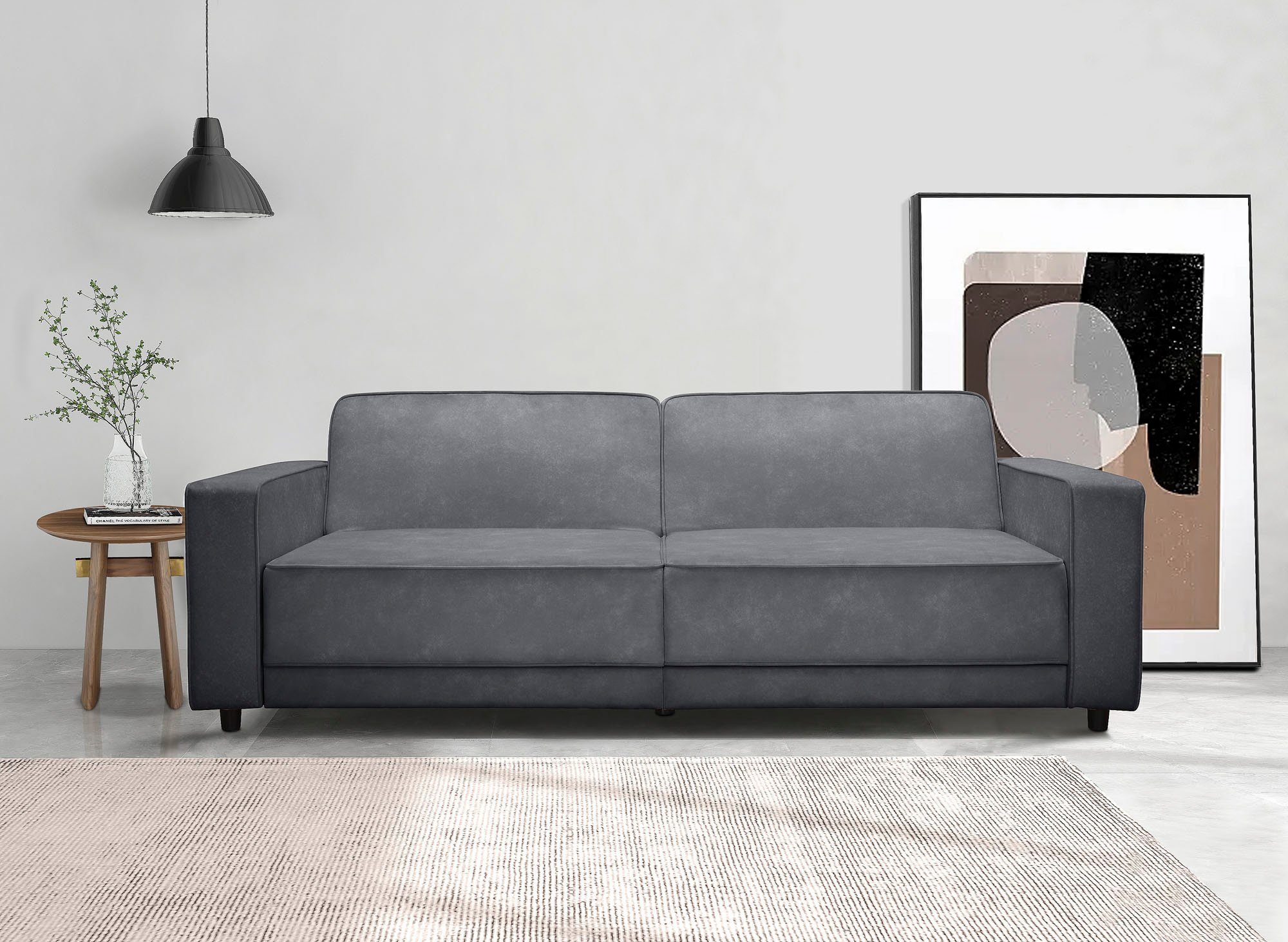 Dorel Home 3-Sitzer ALLIE Schlafsofa 225 cm, Bett-Funktion (108/190cm), tre günstig online kaufen