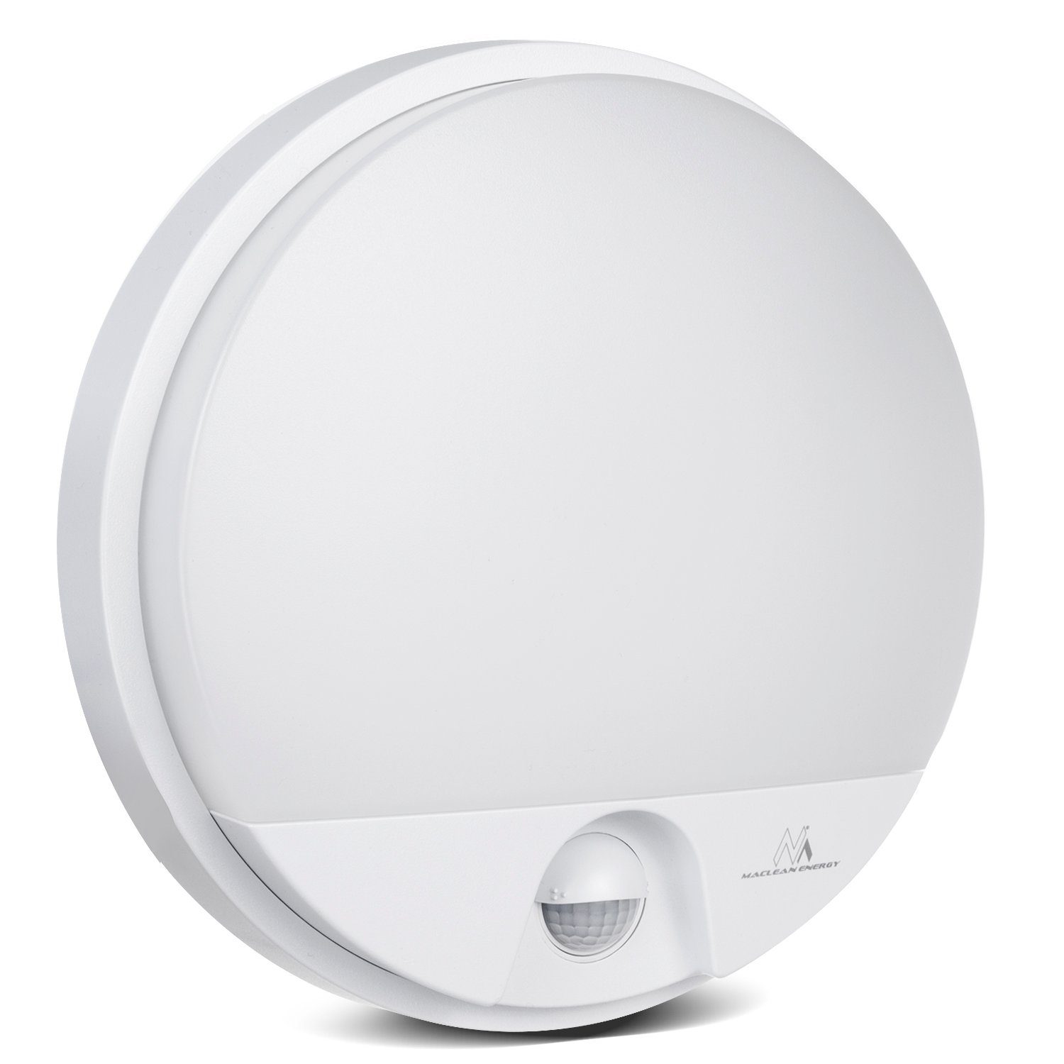 Maclean LED Deckenleuchte MCE291, LED-Wandlampe mit IR-Bewegungssensor u. Dämmerungsensor