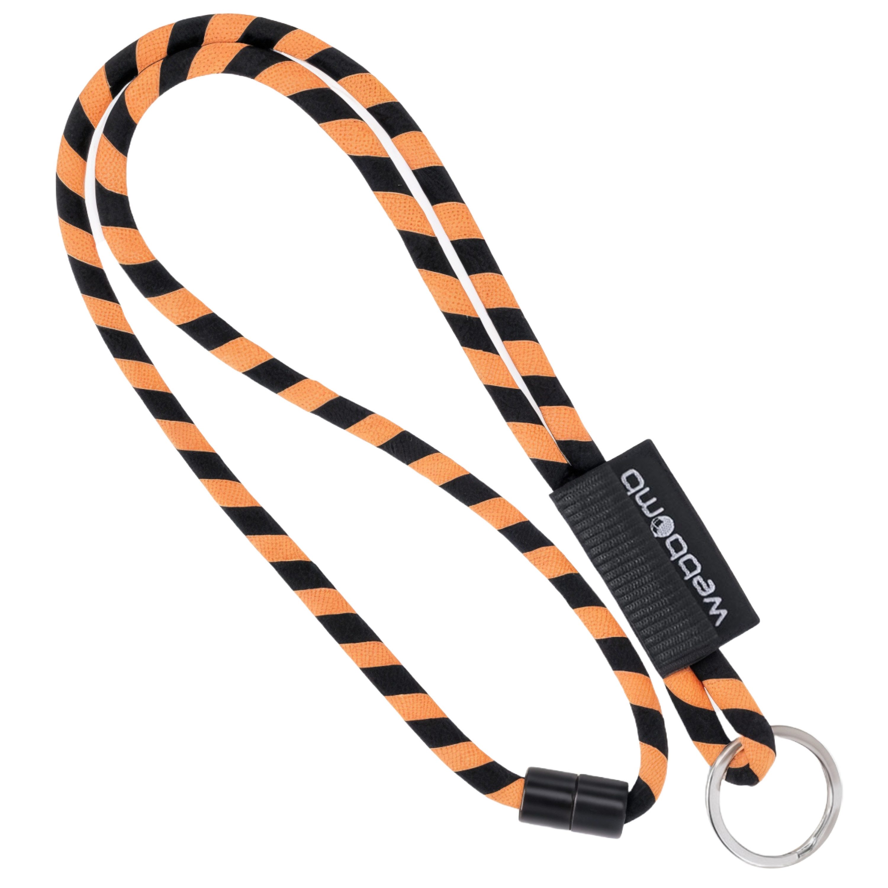 WEBBOMB Schlüsselanhänger Lanyard Tubular Schlüsselband mit Karabiner + Schlüsselring keychain