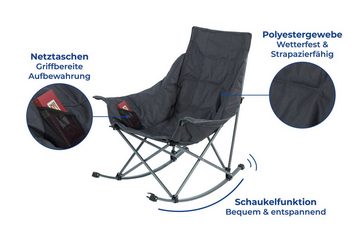 Maximex Campingstuhl Falt-Schaukelstuhl, für drinnen & draußen